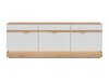 Meuble TV Teselbu 100 (Blanc + Chêne Torro)