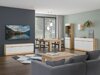 Meuble TV Teselbu 100 (Blanc + Chêne Torro)