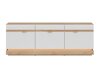 Meuble TV Teselbu 100 (Blanc + Chêne Torro)