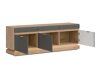 Meuble TV Teselbu 100 (Gris + Chêne Torro)