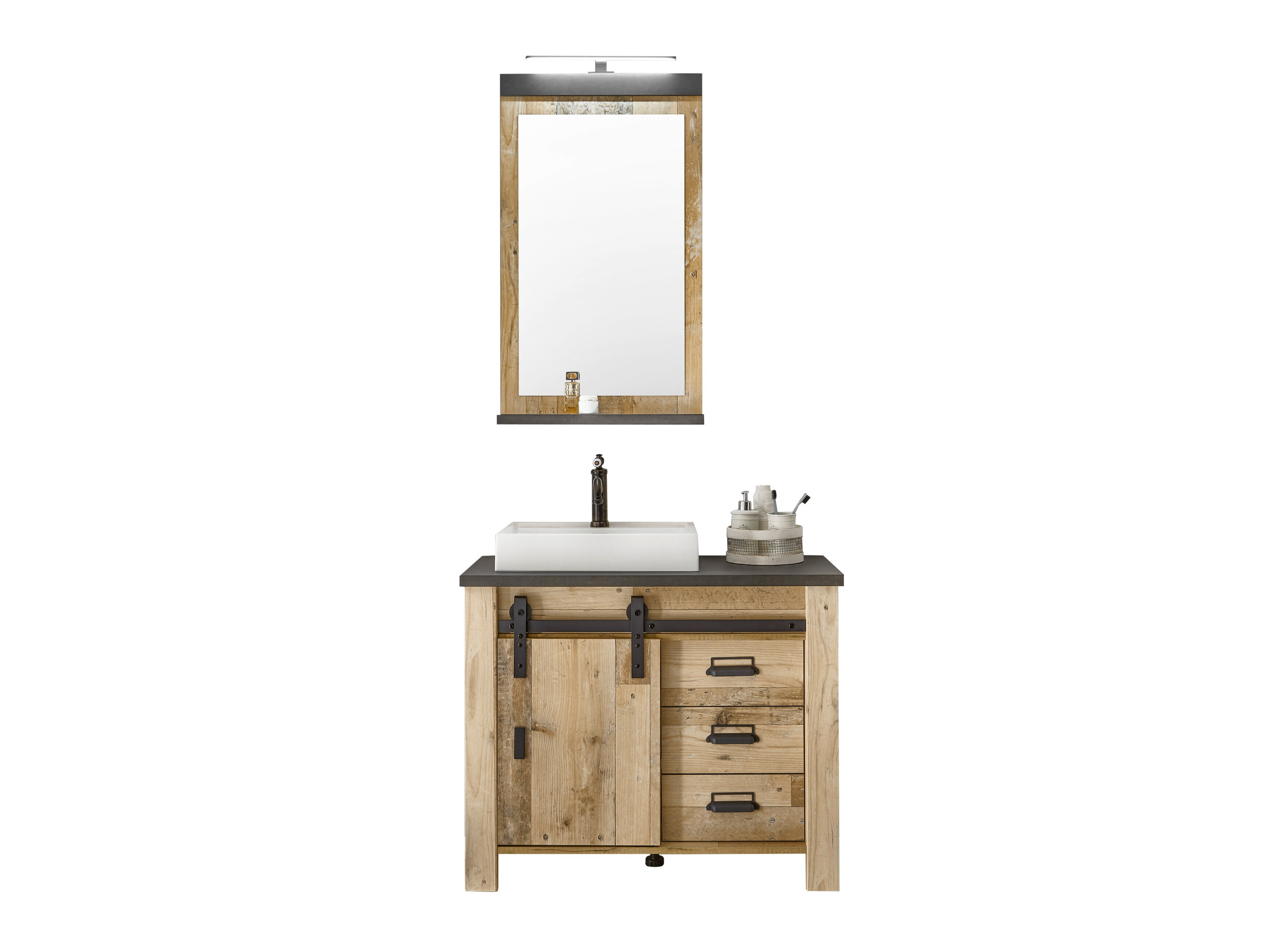 Ensemble de salle de bain Cirtale 136 (Arbre âgé + Anthracite)
