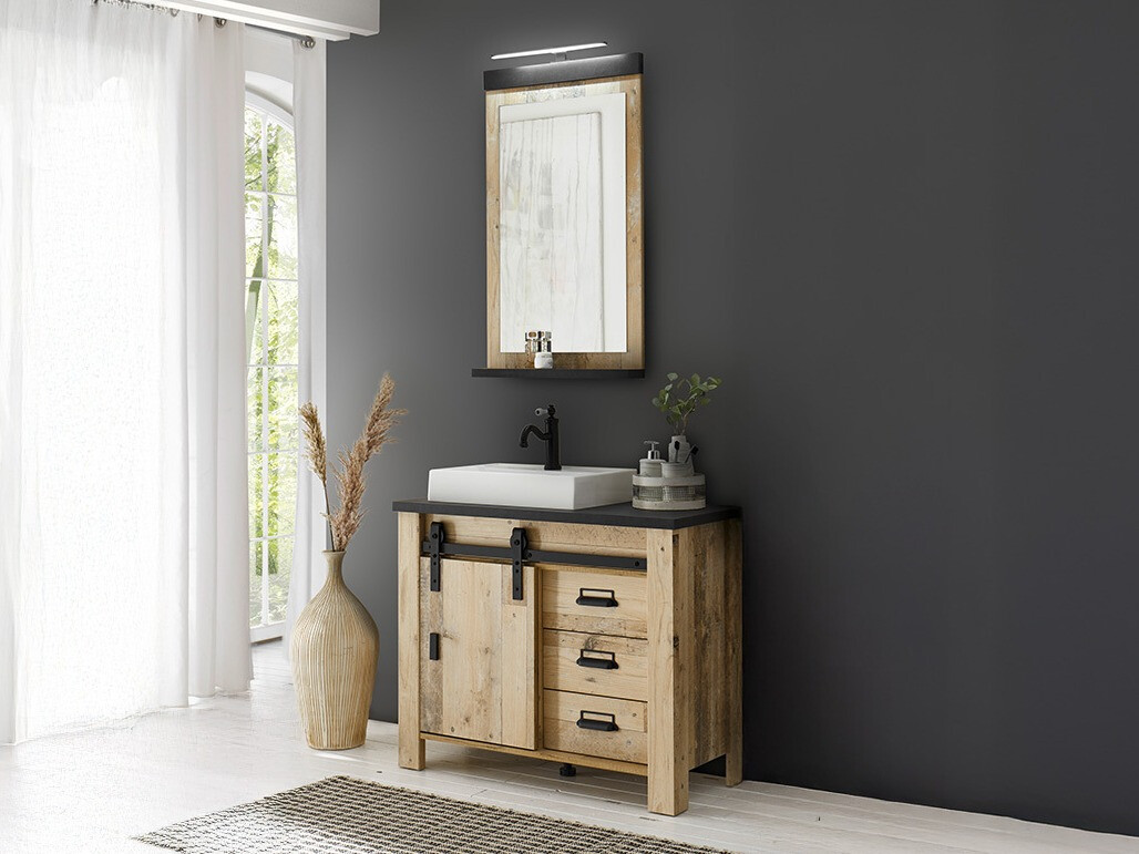 Ensemble de salle de bain Cirtale 136 (Arbre âgé + Anthracite)