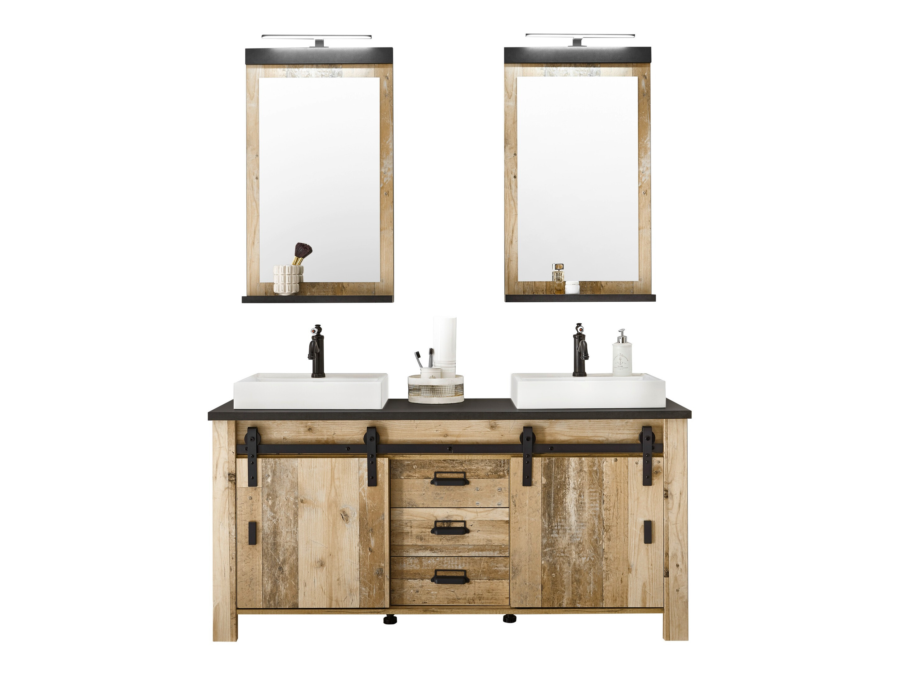 Ensemble de salle de bain Cirtale 137 (Arbre âgé + Anthracite)