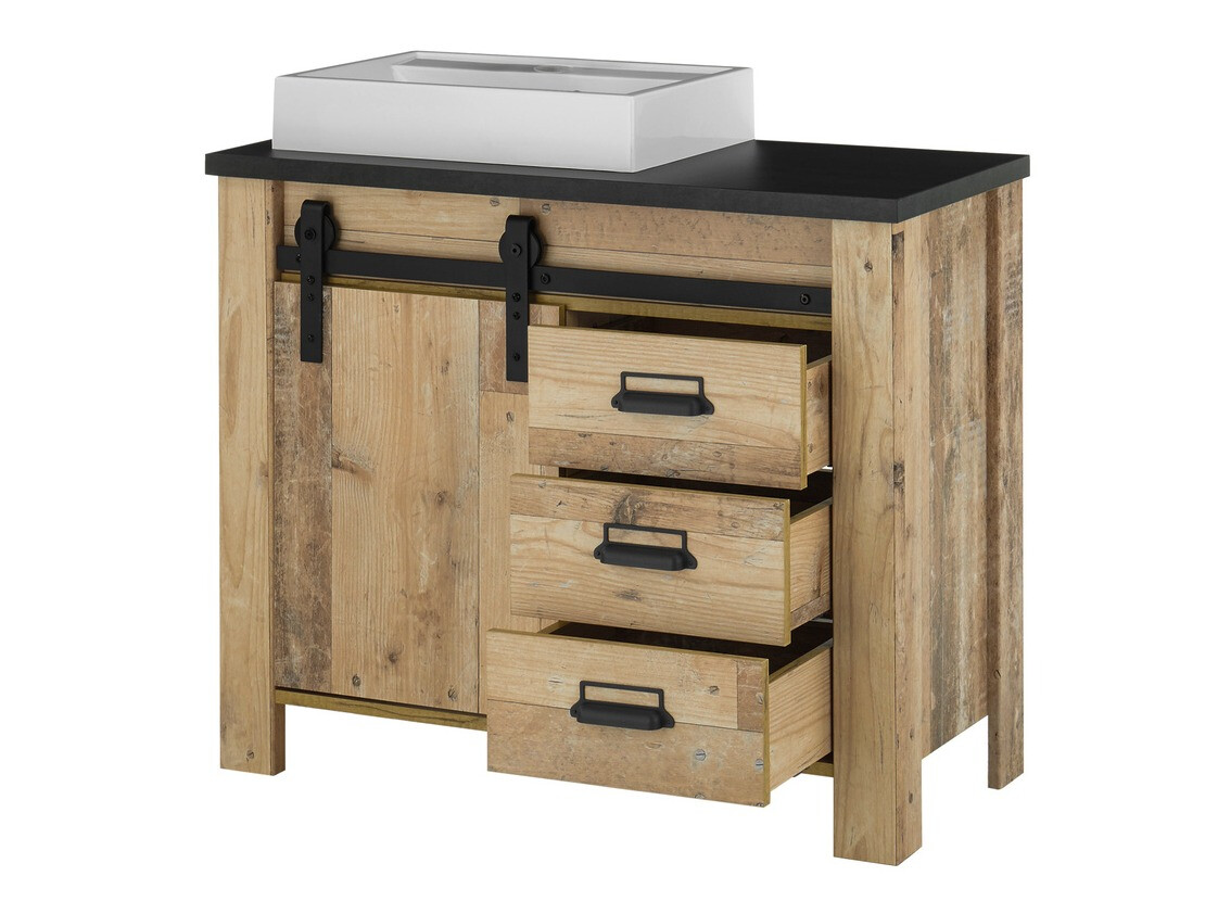 Ensemble de salle de bain Cirtale 138 (Arbre âgé + Anthracite)