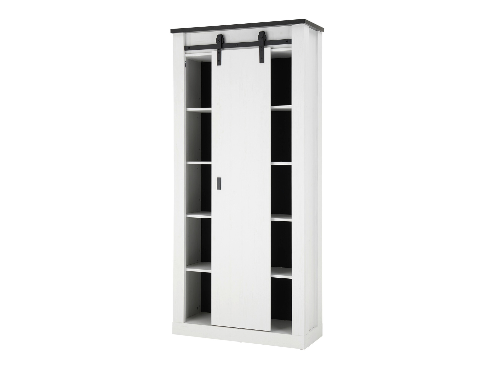 Ensemble de salle de bain Cirtale 139 (Pin blanchi + Anthracite)