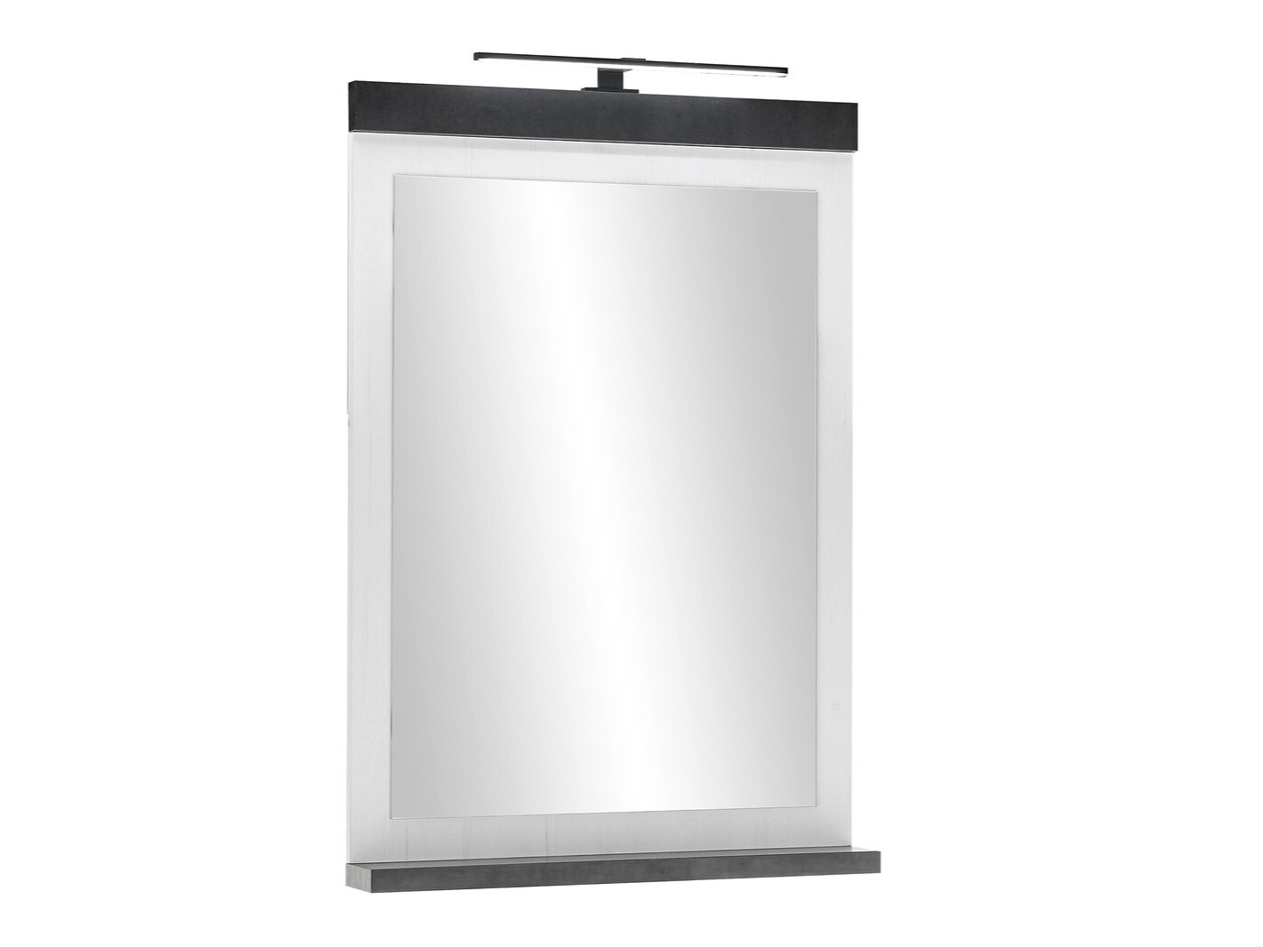 Ensemble de salle de bain Cirtale 140 (Pin blanchi + Anthracite)