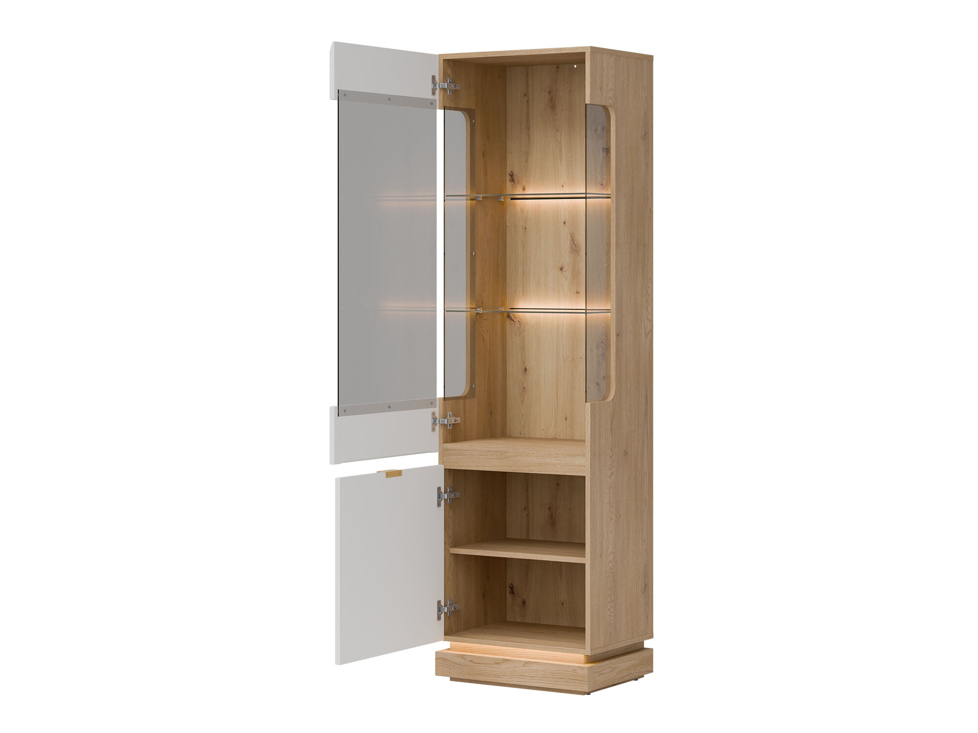 Étagère Teselbu 109 (Blanc + Chêne)