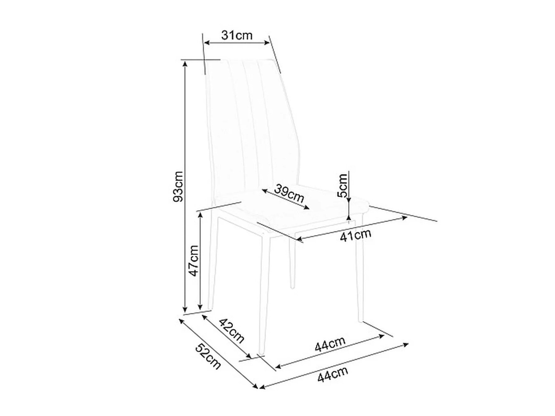 Chaise Detroit 738 (Beige)