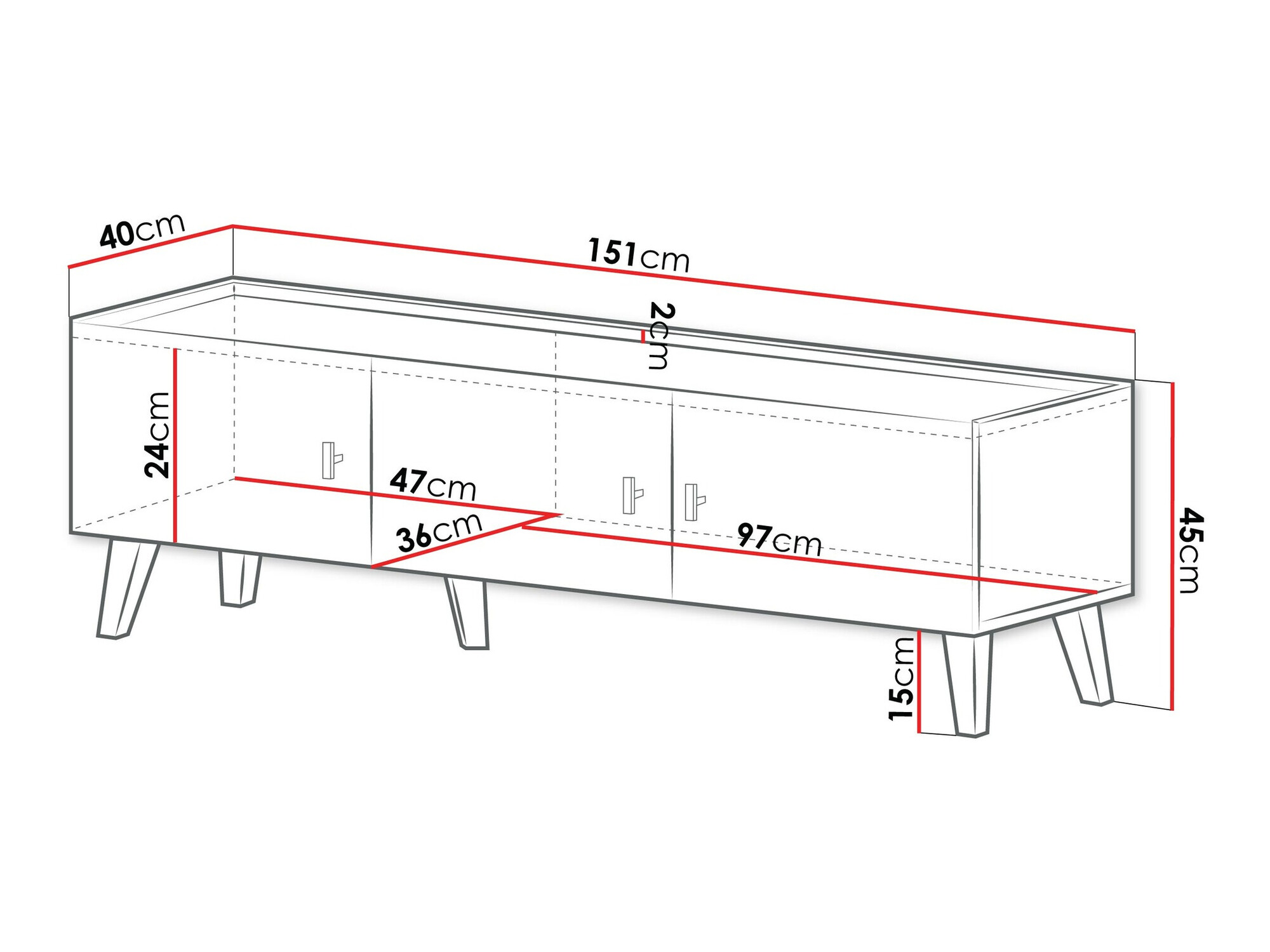 Meuble TV Comfivo Hedera