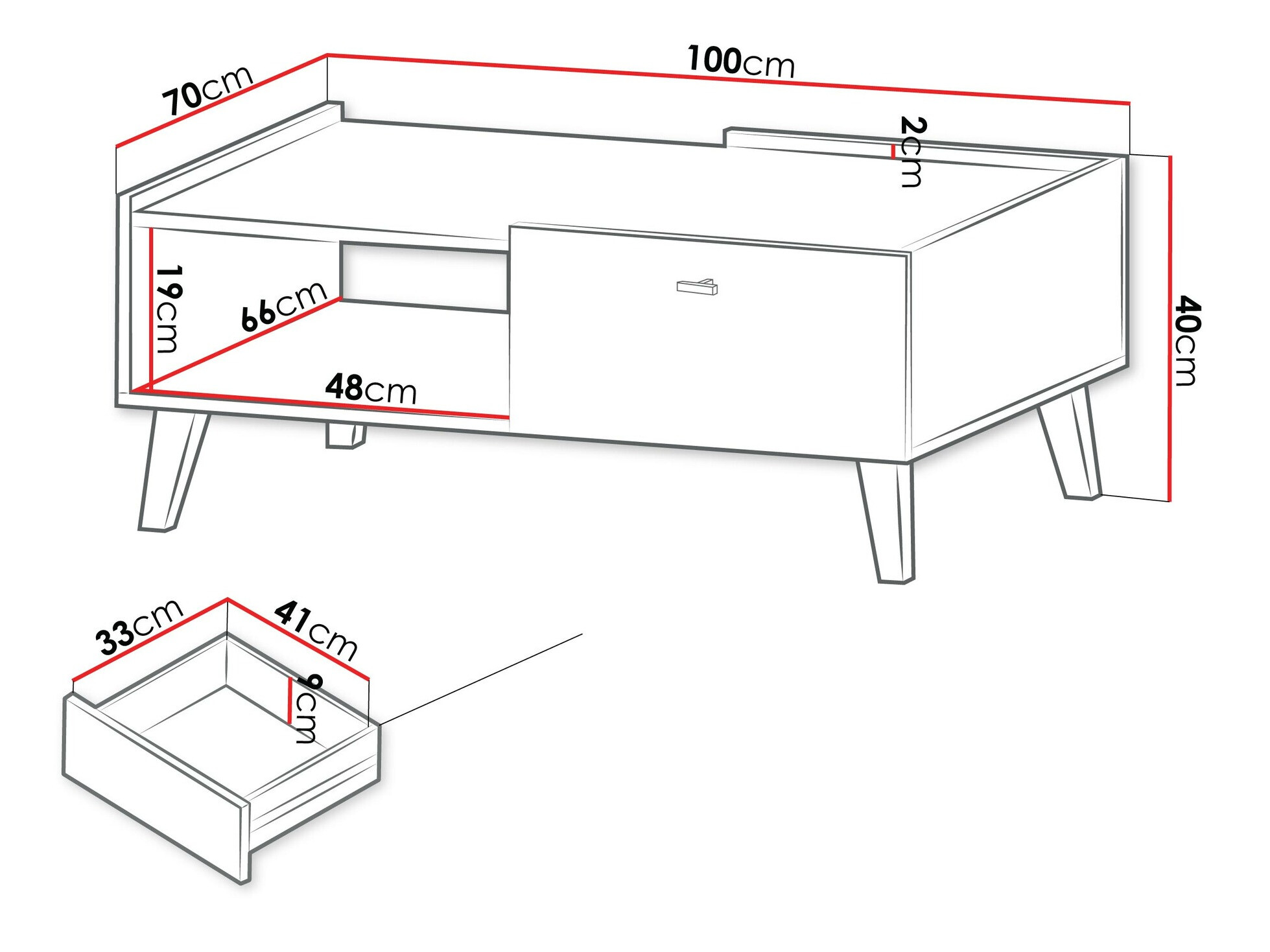 Table basse Comfivo Hedera