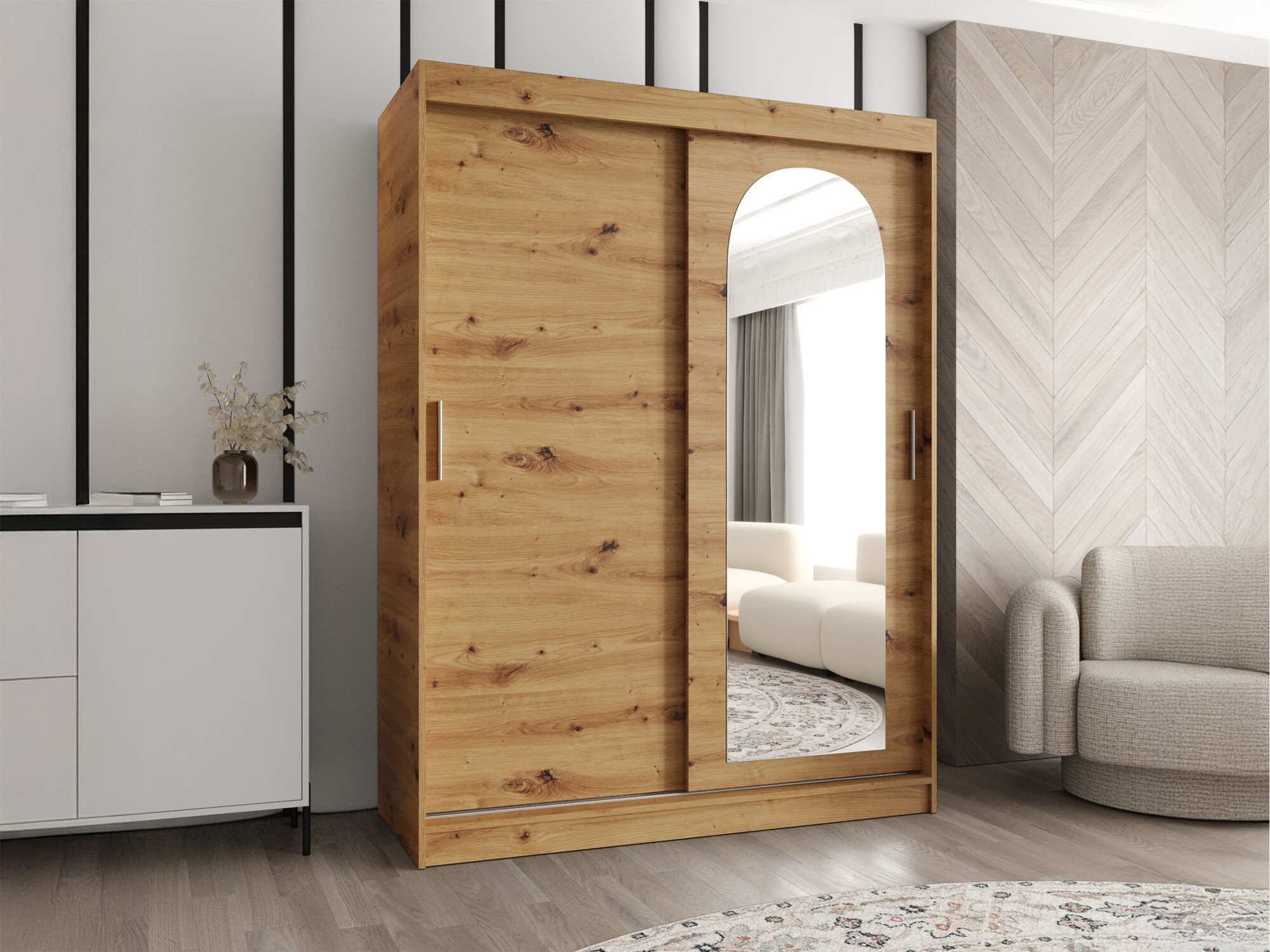 Armoire Hartford 502 (Chêne Artisan)