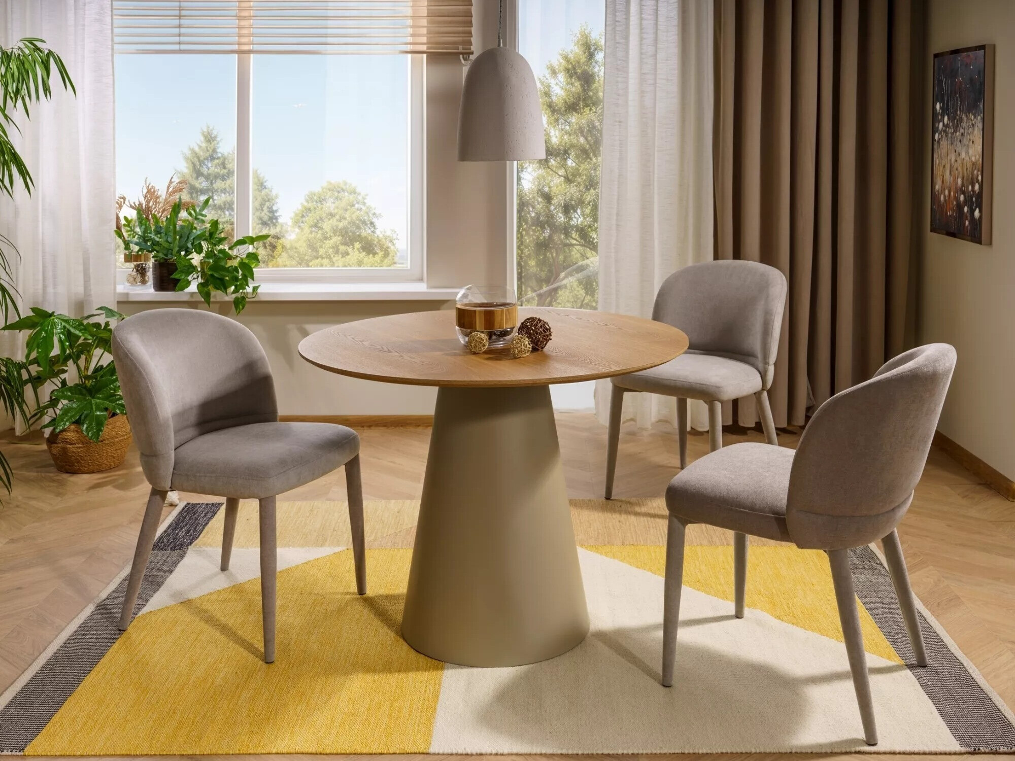 Chaise Detroit 742 (Gris clair)