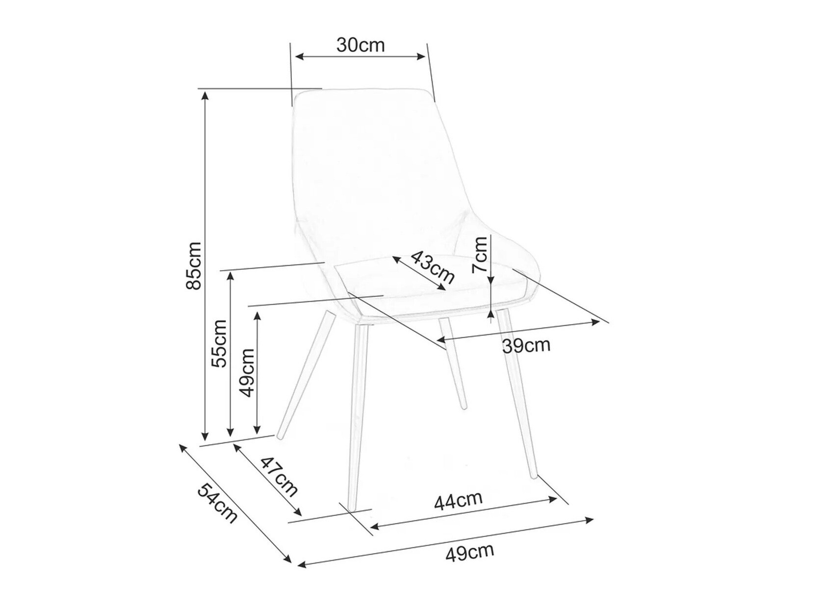 Chaise Detroit 745 (Beige)