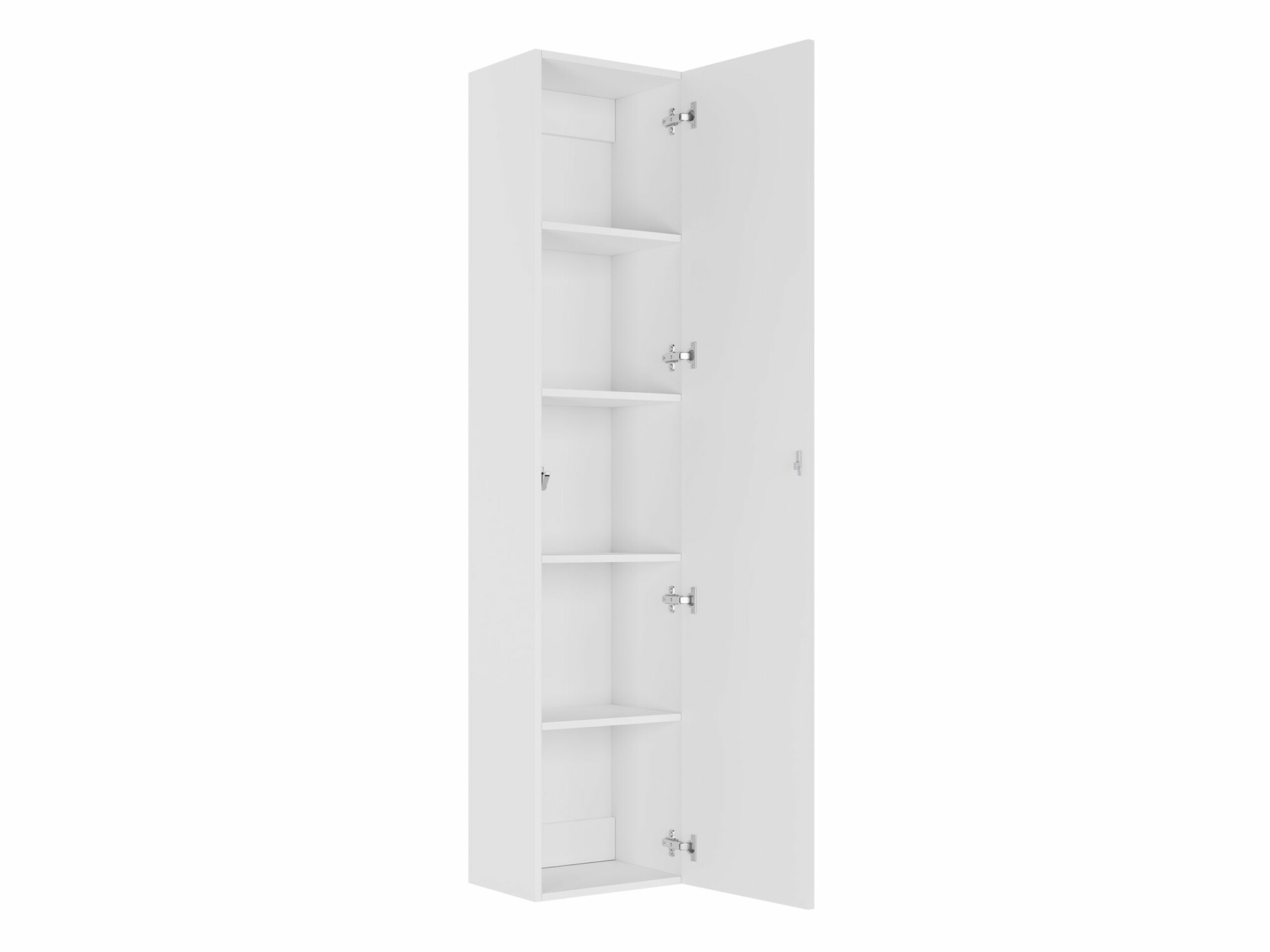 Étagère murale Venenou 128 (Blanc + Blanc brillant)