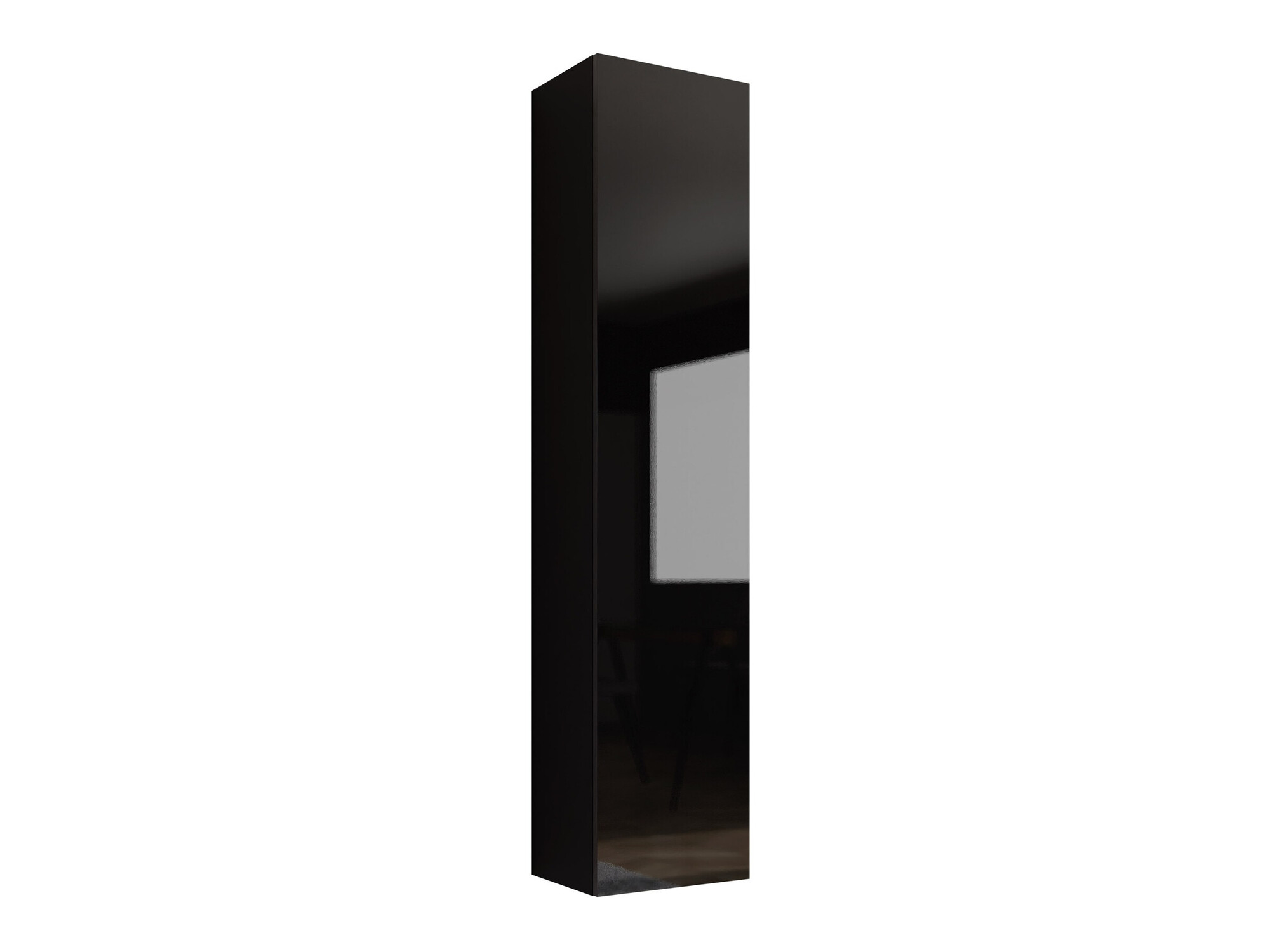 Étagère murale Vilrin II (Noir + Noir brillant)