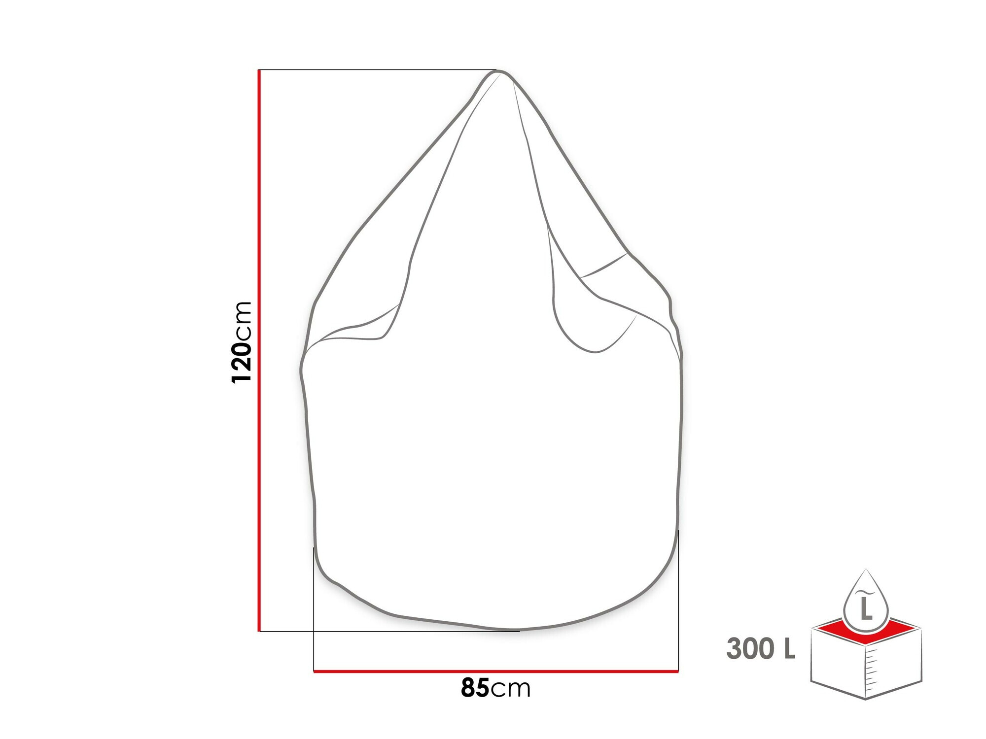 Pouf poire Comfivo Tempos I (Poso 100)