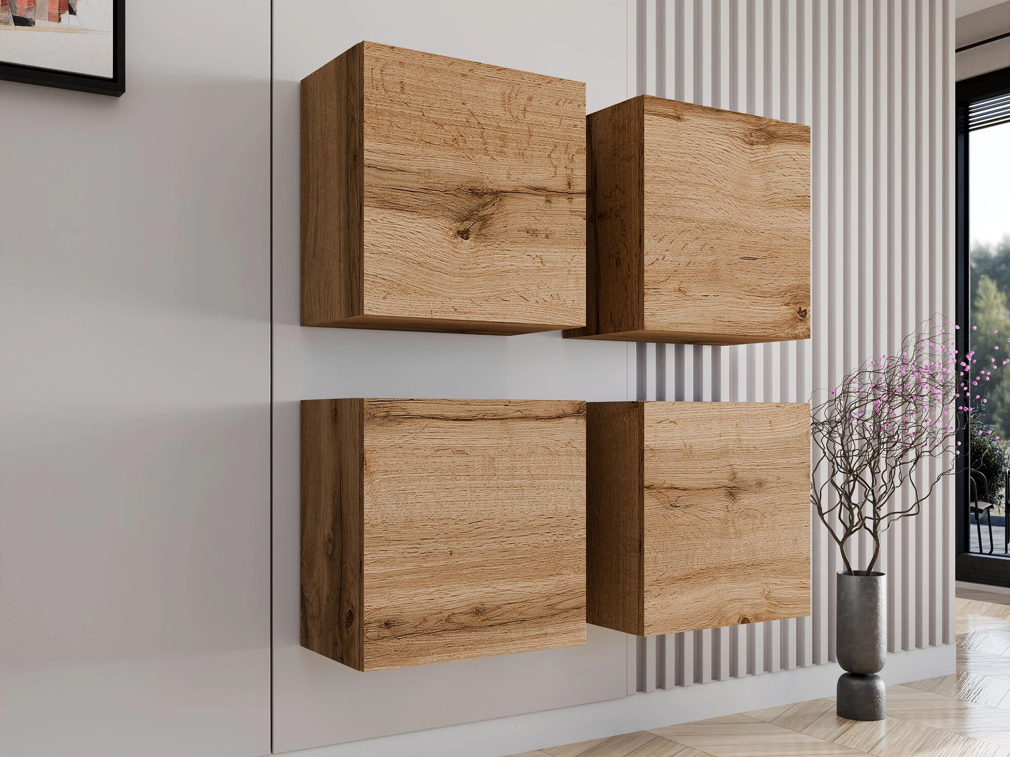 Ensemble d'armoires Venenou 143 (Chêne wotan)