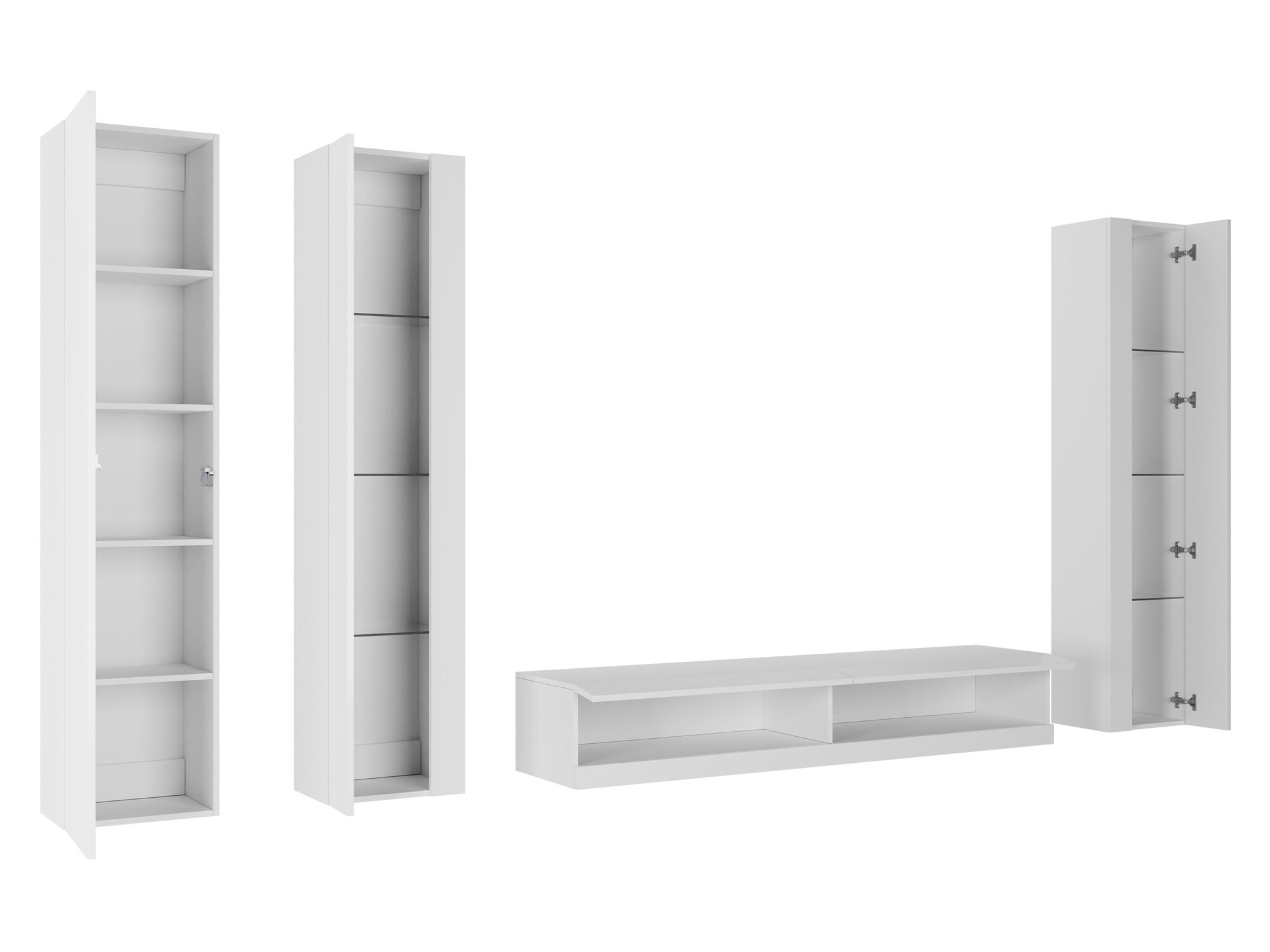 Ensemble de salon Venenou 116 (Noir + Noir brillant)