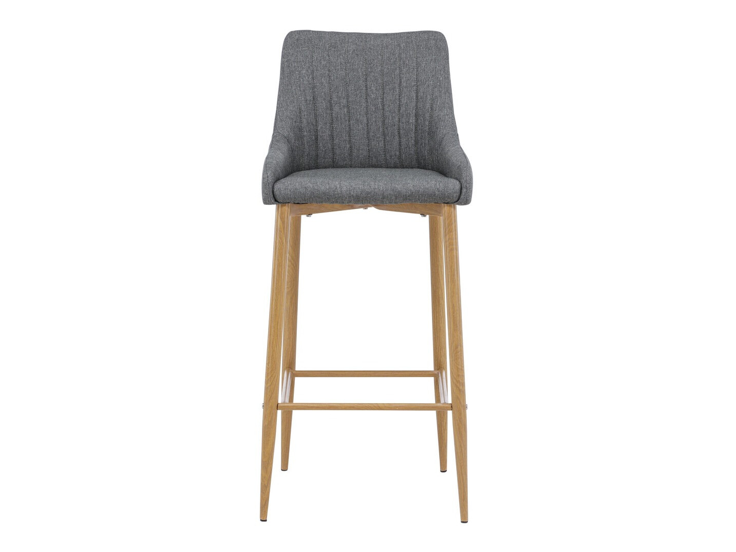 Chaise de bar Dallas 2647 (Gris foncé + Chêne)