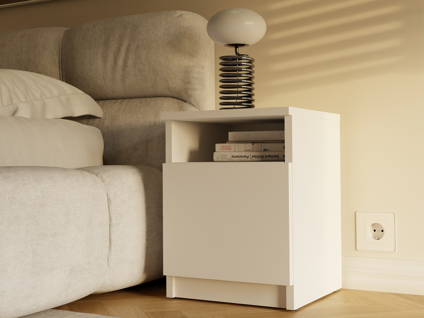 Table de chevet Mandeville 305 (Blanc)