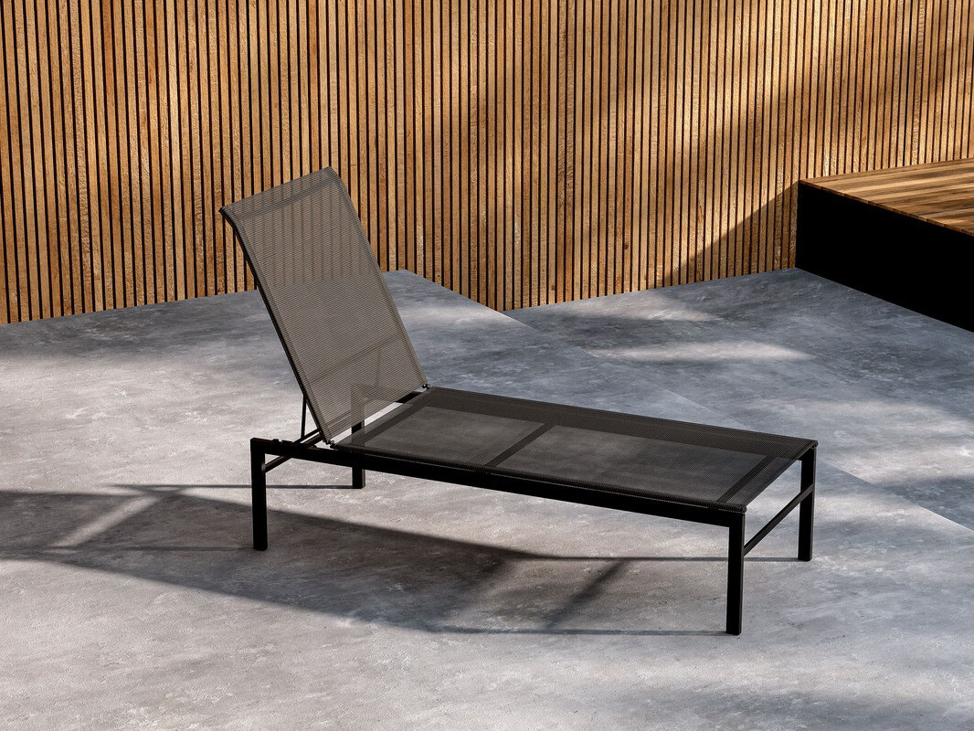 Chaise longue de jardin Dallas 4834 (Noir)