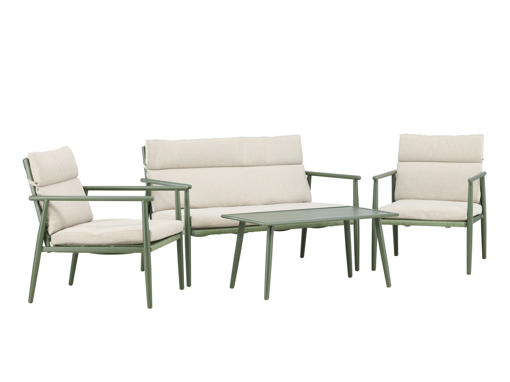 Ensemble de mobilier de jardin Dallas 4831 (Vert + Beige)