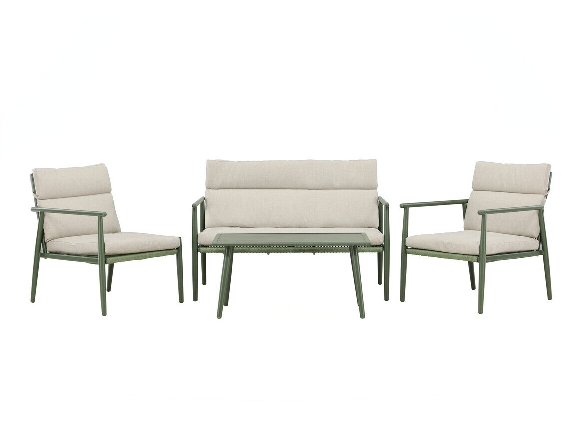 Ensemble de mobilier de jardin Dallas 4831 (Vert + Beige)