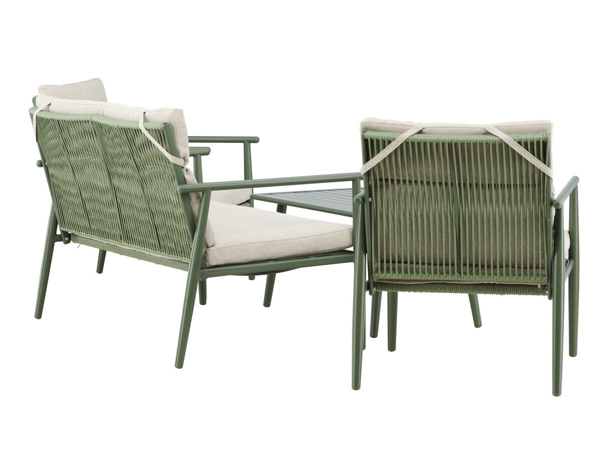 Ensemble de mobilier de jardin Dallas 4831 (Vert + Beige)