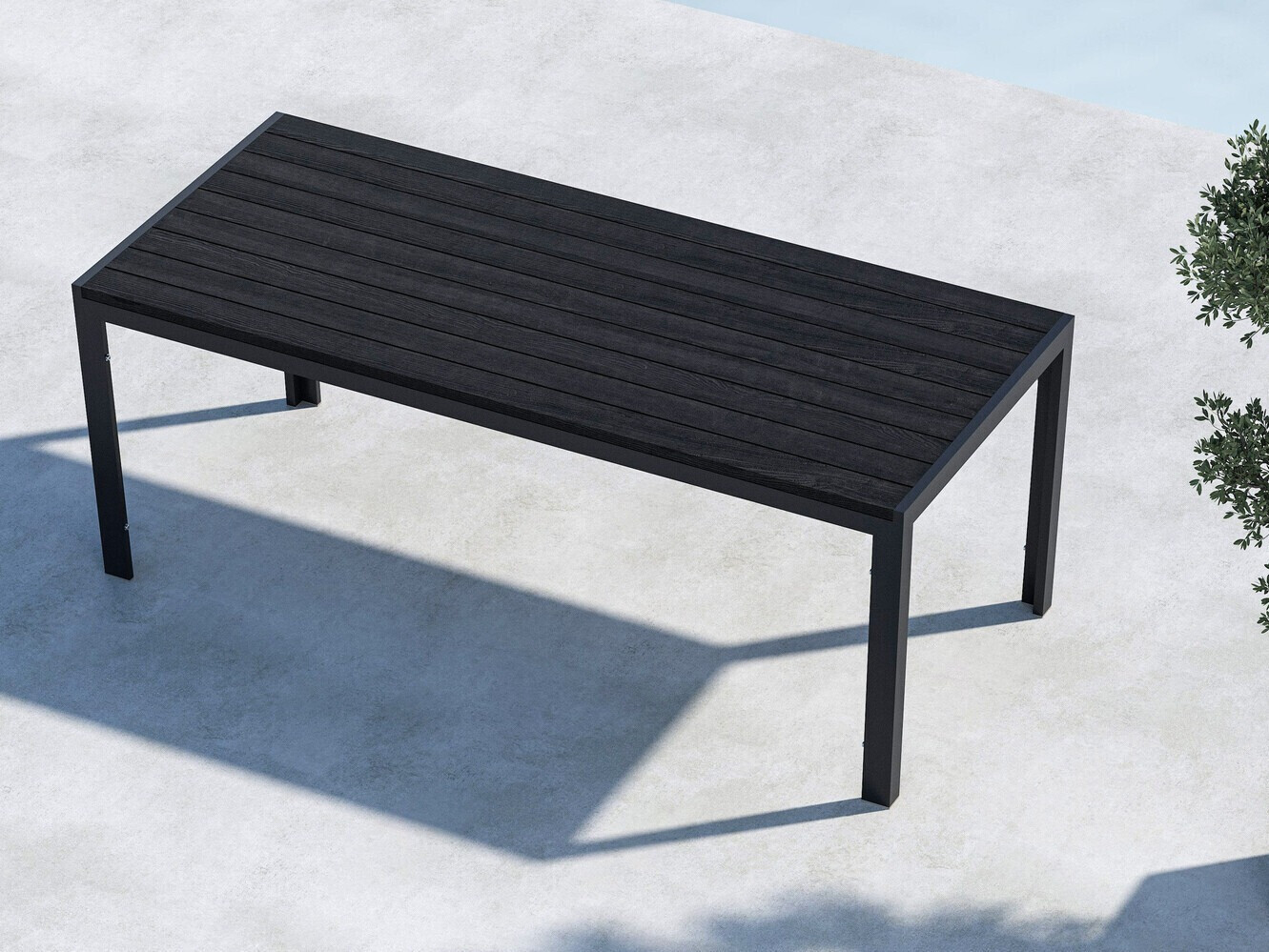 Table de jardin Dallas 4835 (Noir)