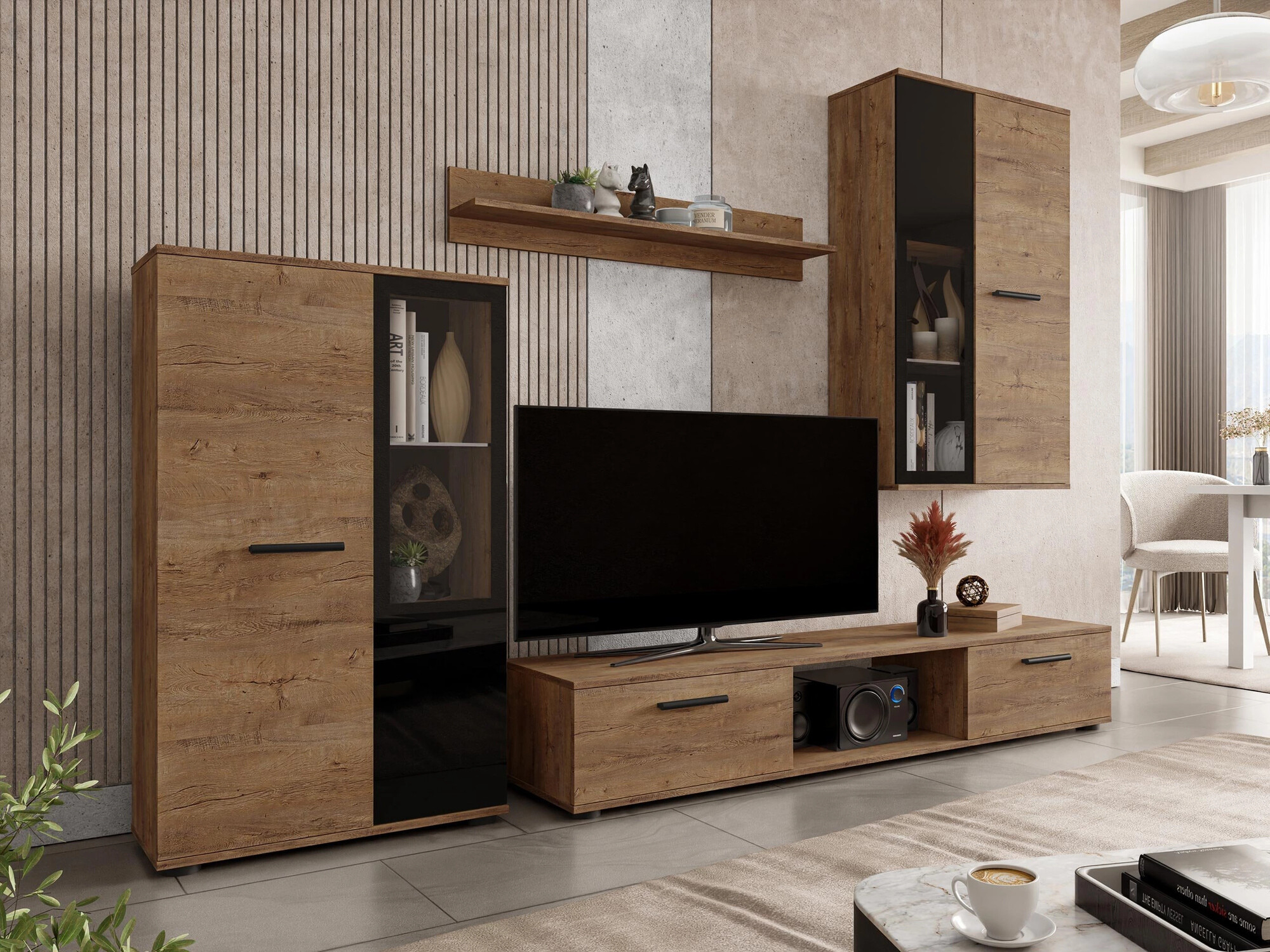 Ensemble de salon Genio (Chêne de Lefkas)