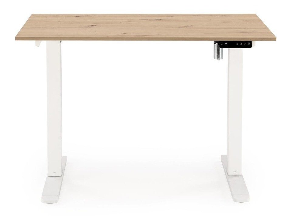 Bureau réglable en hauteur Houston 1704 (Chêne Artisan + Blanc)