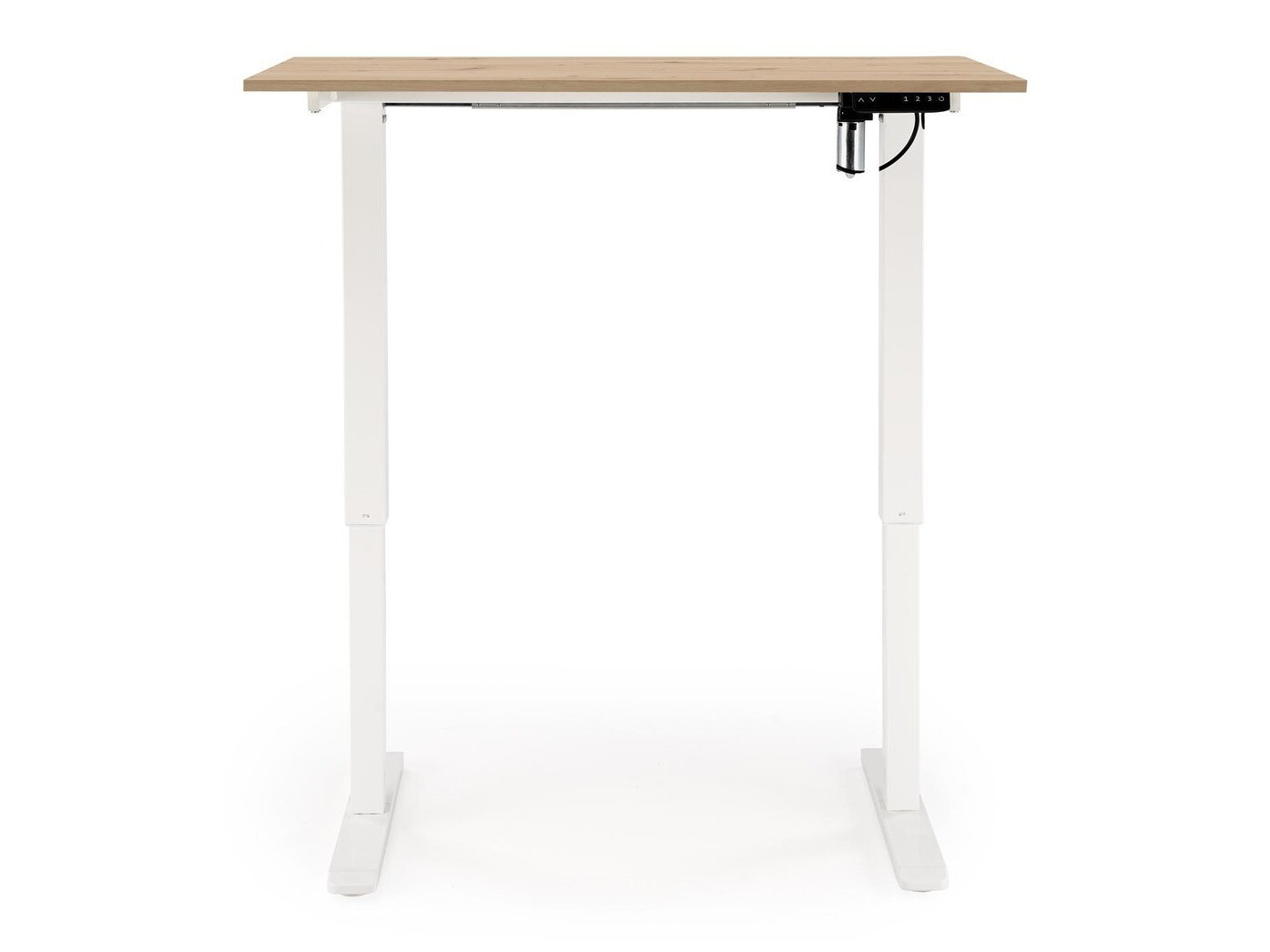 Bureau réglable en hauteur Houston 1704 (Chêne Artisan + Blanc)
