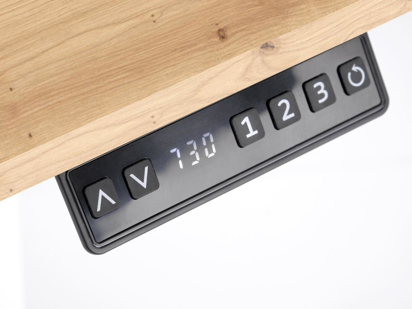 Bureau réglable en hauteur Houston 1704 (Chêne Artisan + Noir)