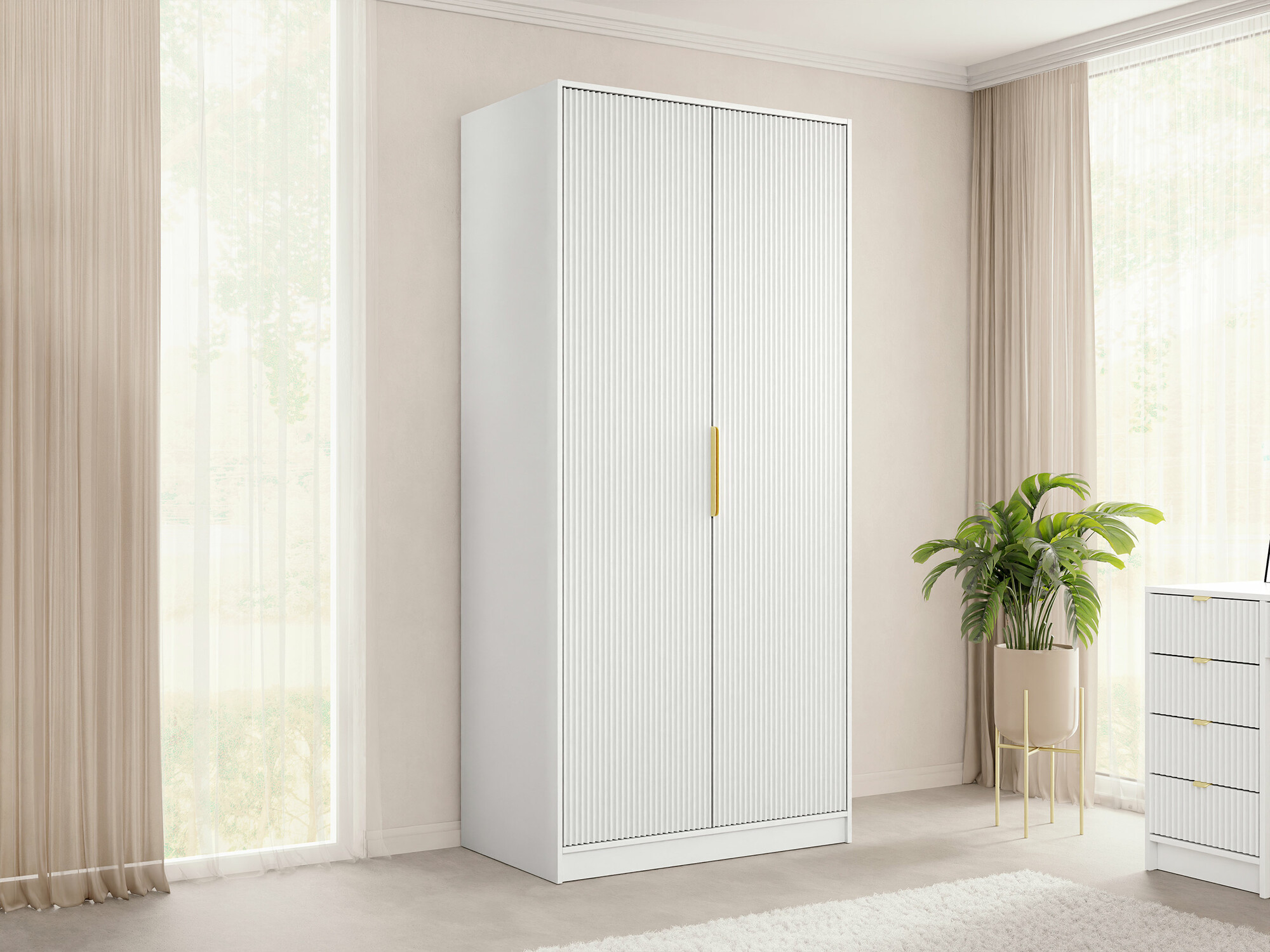 Armoire Comfivo Papilio II (Blanc)