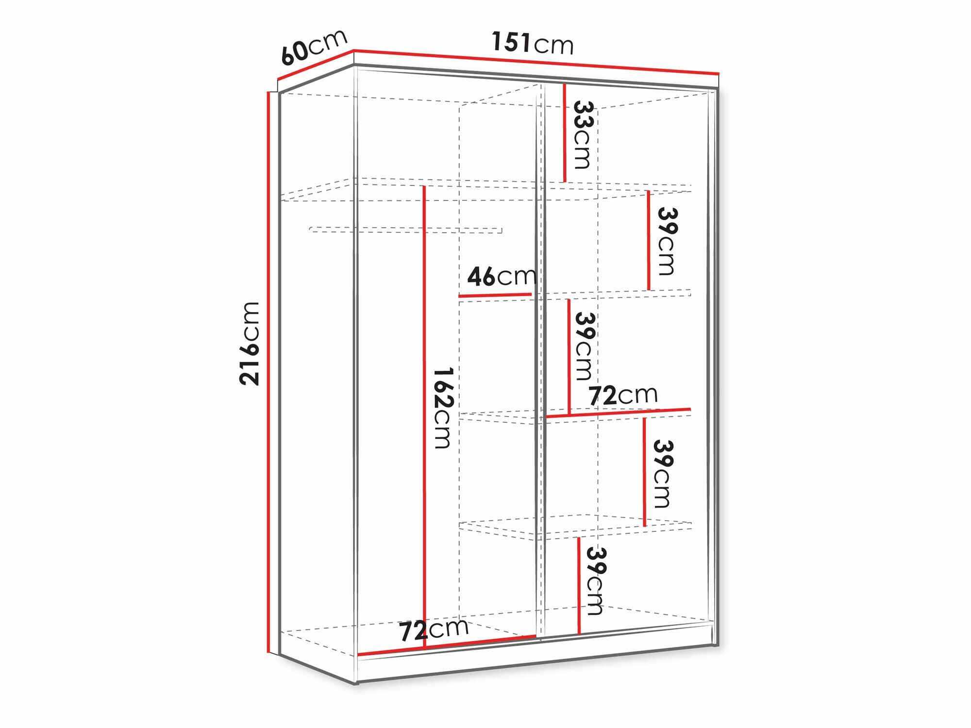 Armoire Comfivo Papilio III (Blanc)