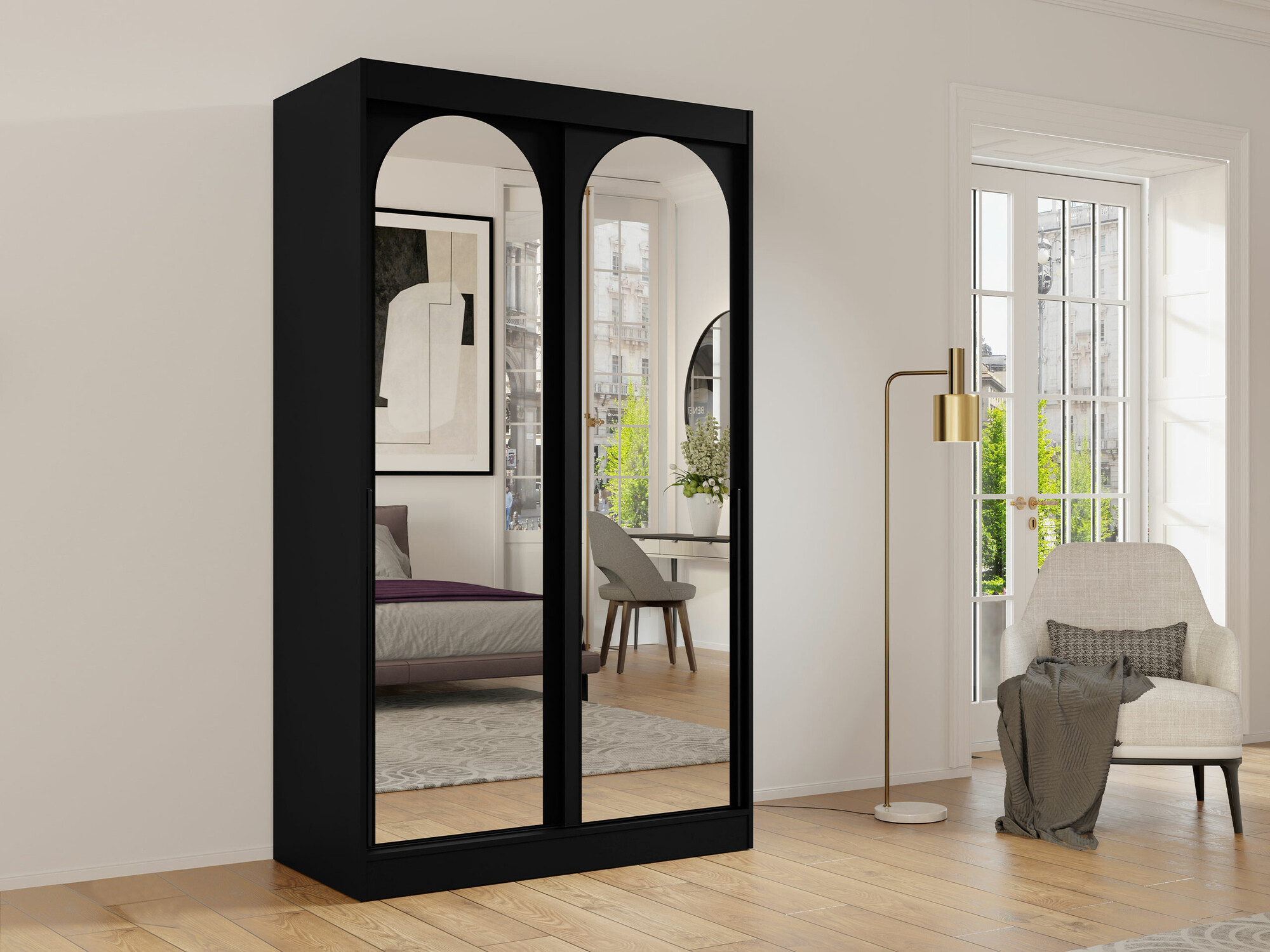 Armoire Toledo 130 (Noir)