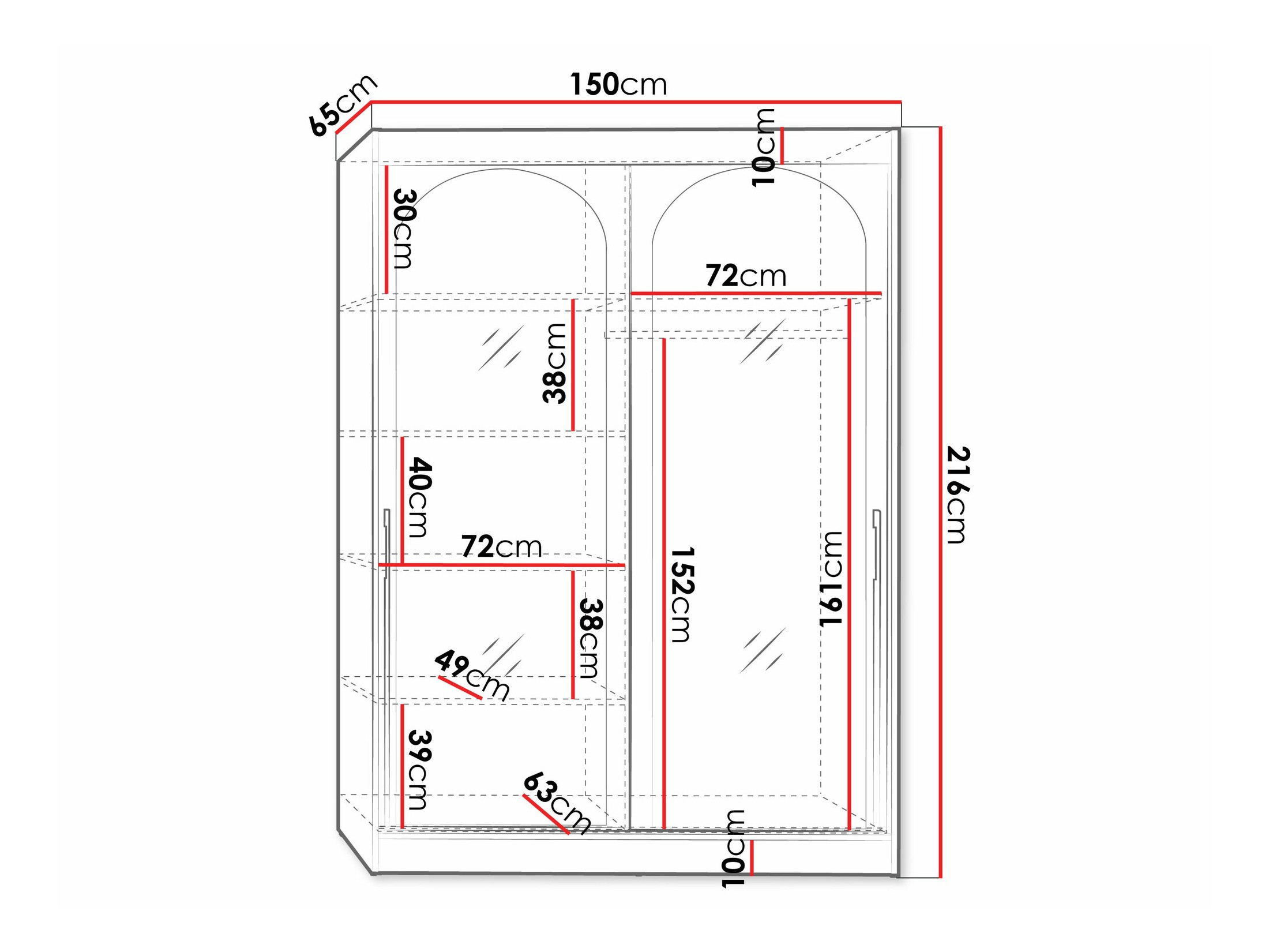 Armoire Toledo 131 (Cachemire)
