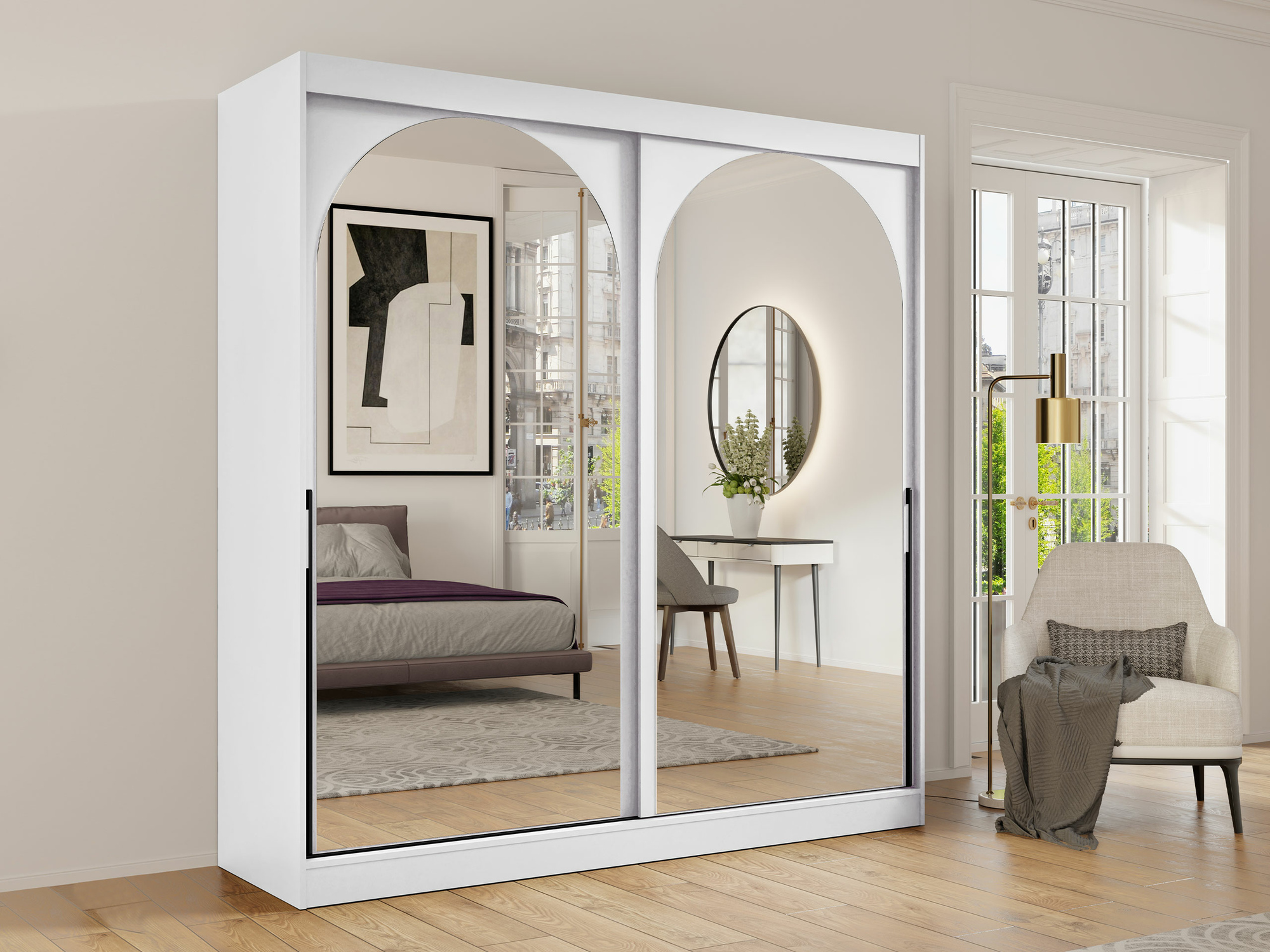 Armoire Toledo 133 (Blanc)