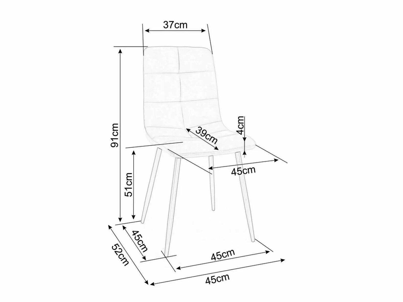 Chaise Detroit 748 (Beige)