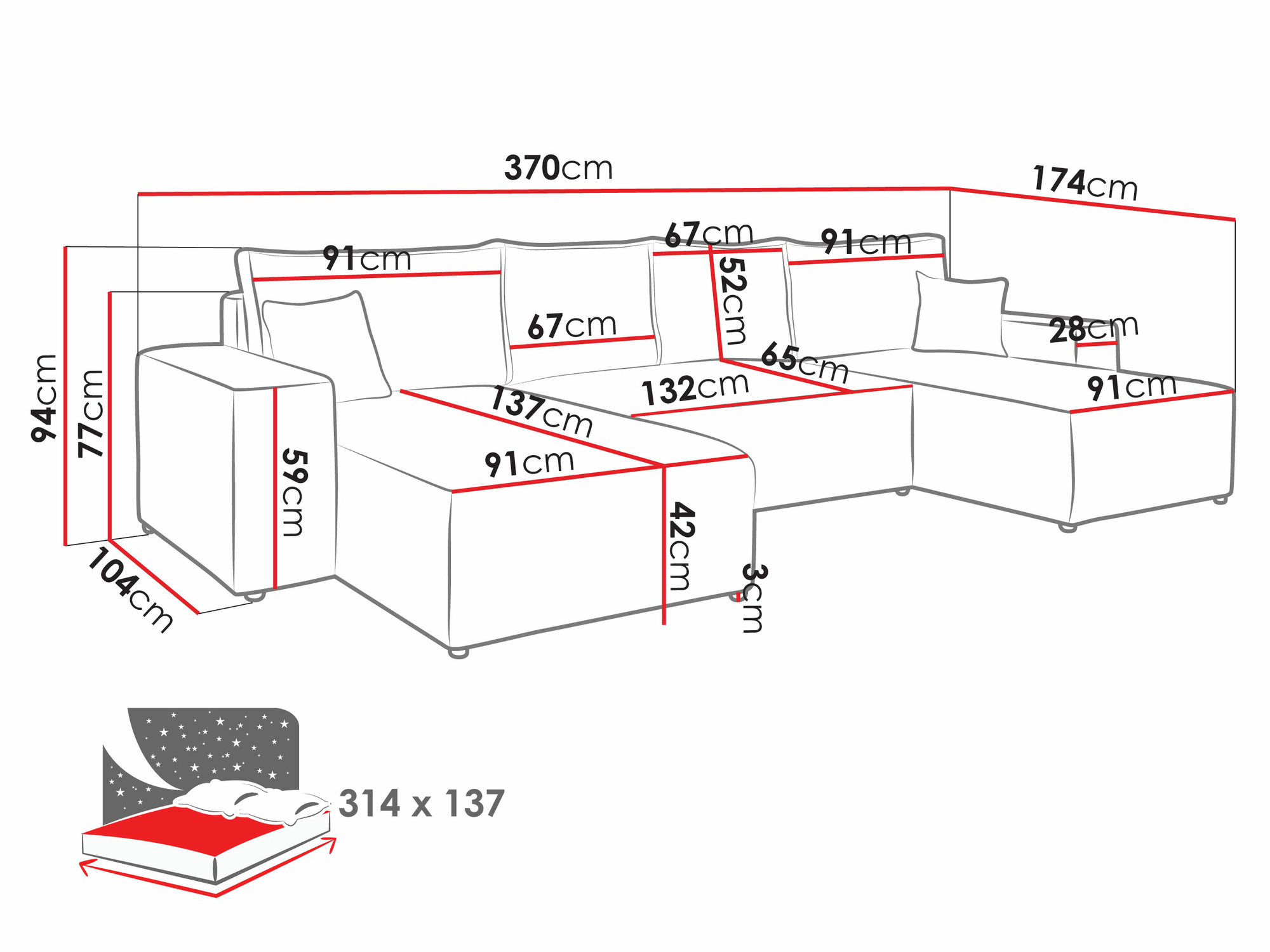 Canapé d'angle Clovis 109 (Poso 05)
