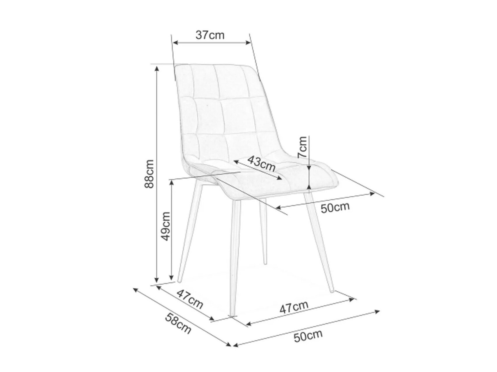 Chaise Detroit 751 (Beige)