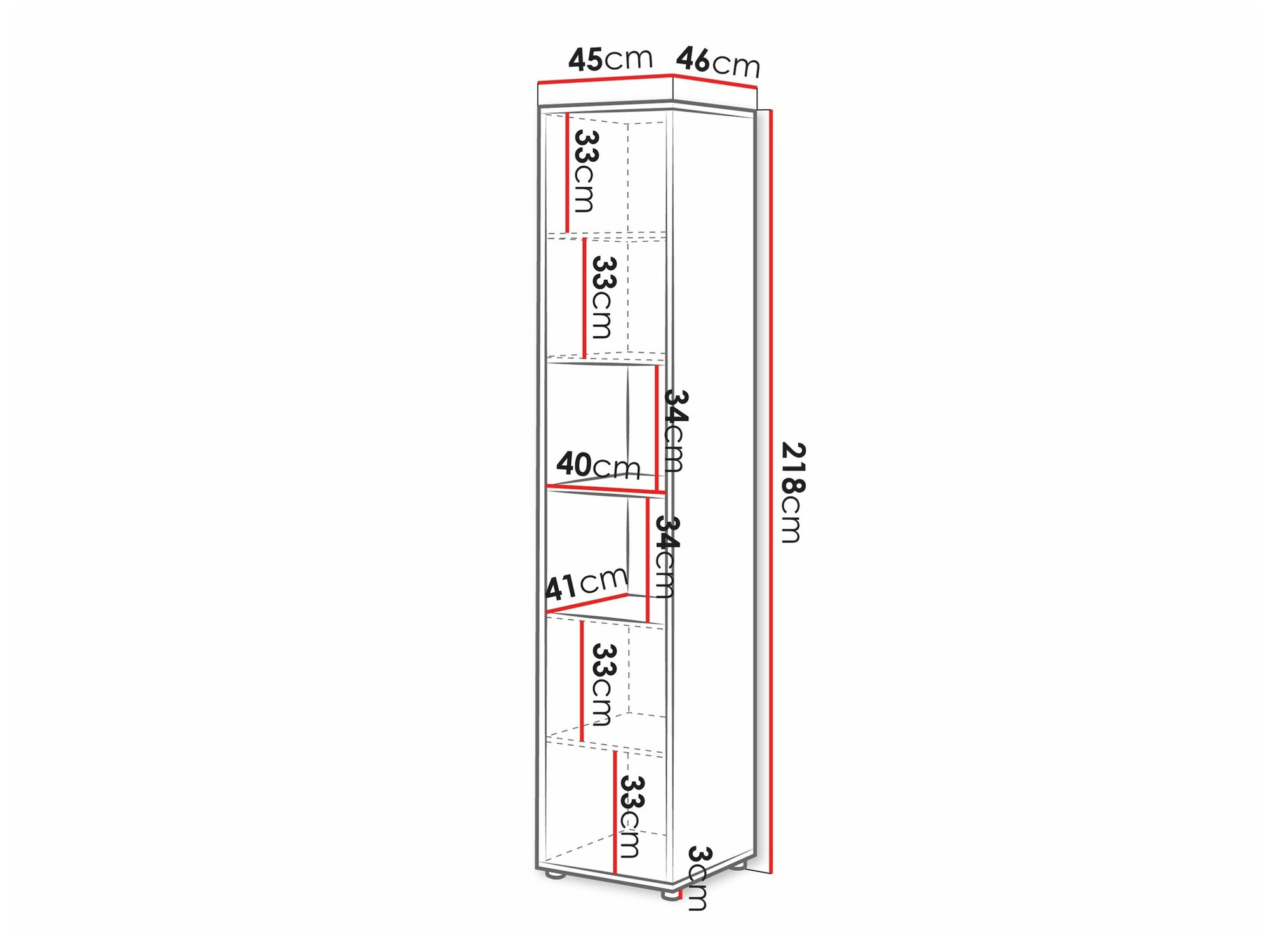 Ensemble de meubles Concept Pro Lenart XI (Blanc brillant + Blanc)