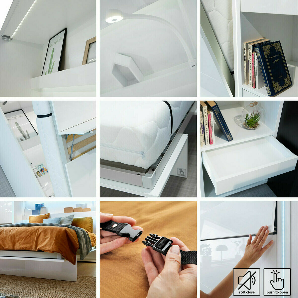 Lit escamotable Concept Pro Lenart (Cachemire)
