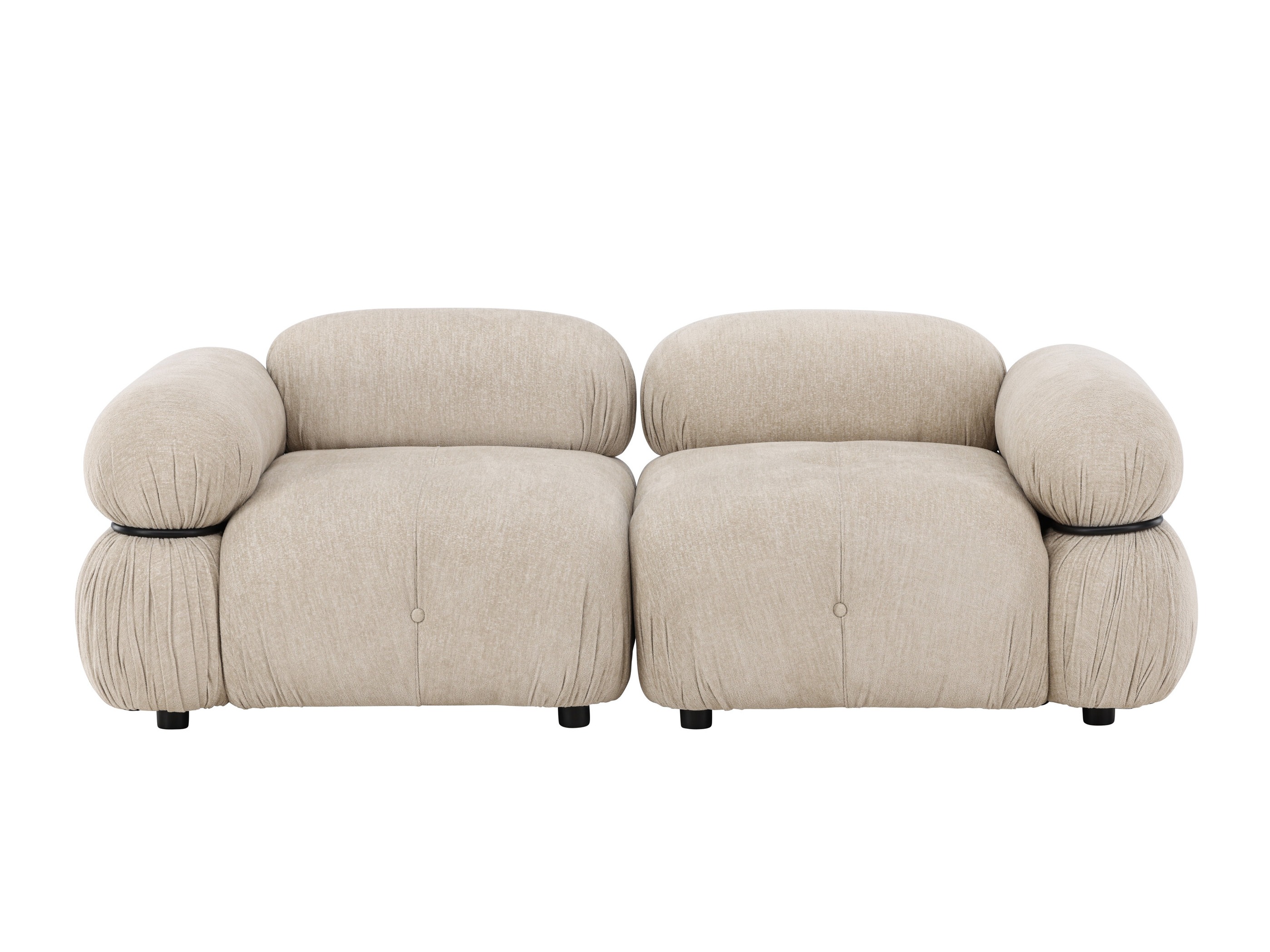Canapé modulaire Evardale 103 (Beige + Noir)