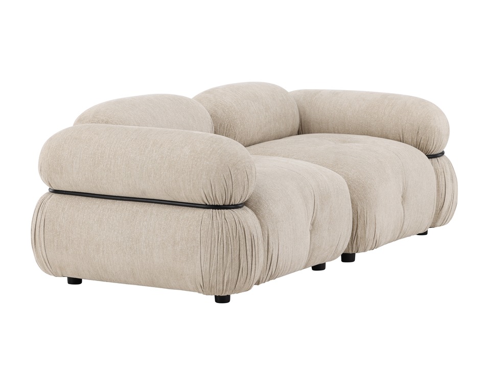 Canapé modulaire Evardale 103 (Beige + Noir)