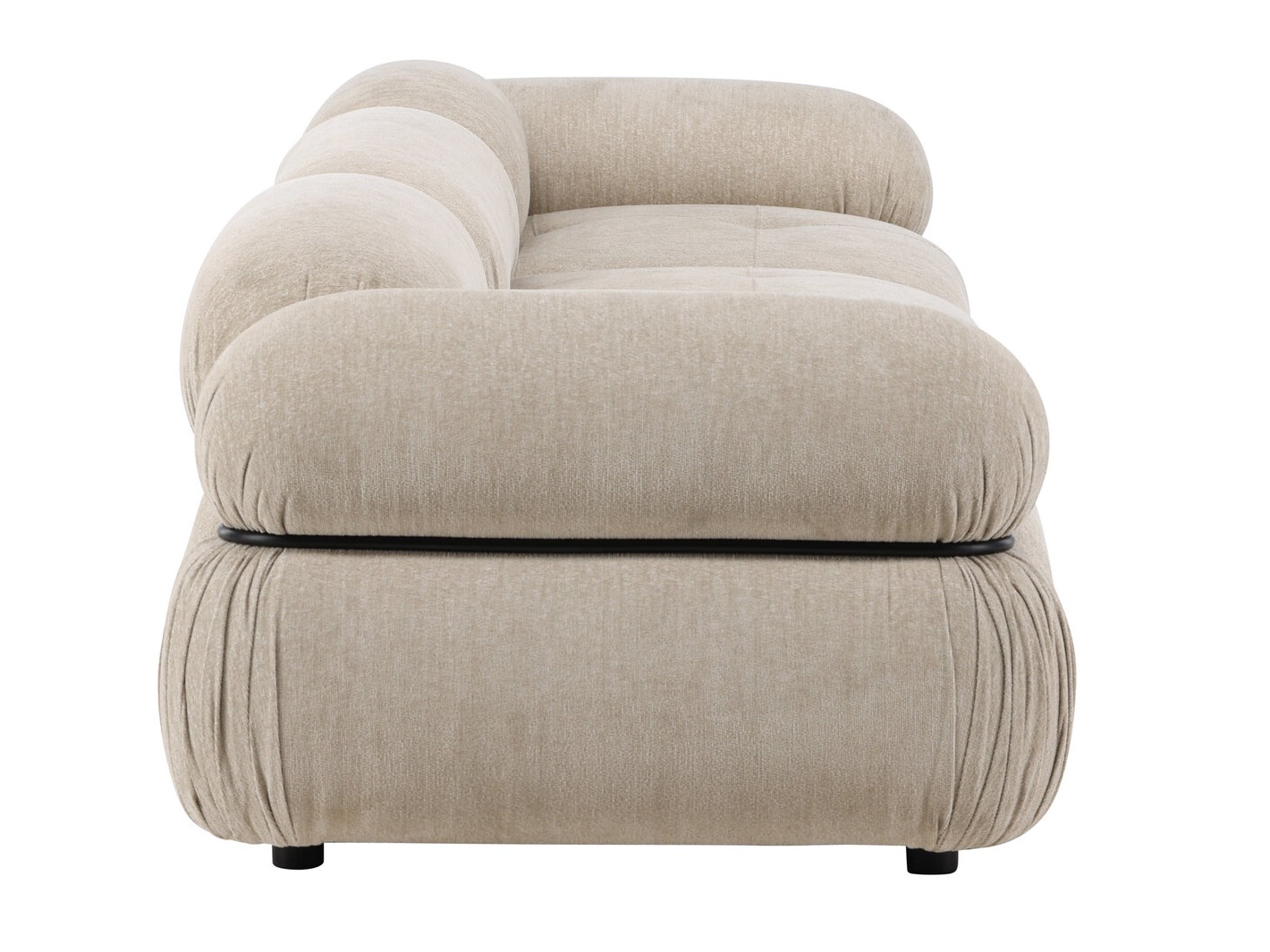 Canapé modulaire Evardale 104 (Beige + Noir)