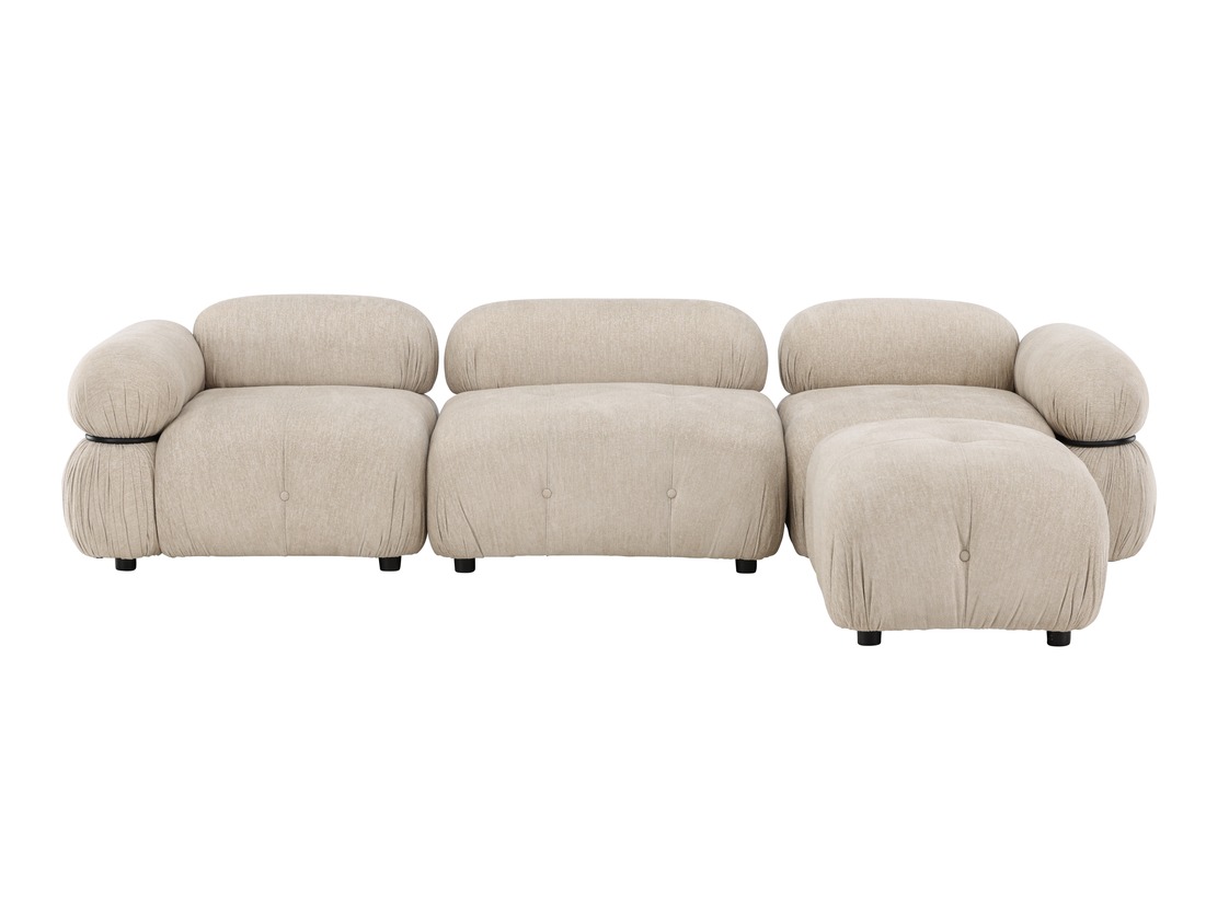 Canapé modulaire Evardale 104 (Beige + Noir)