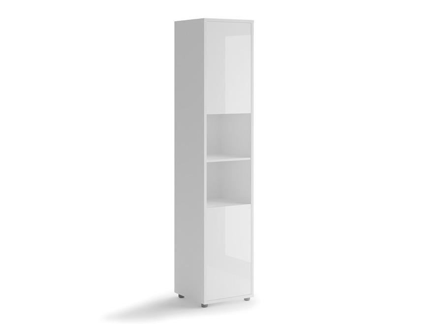 Étagère Concept Lenart III (Blanc + Blanc brillant)