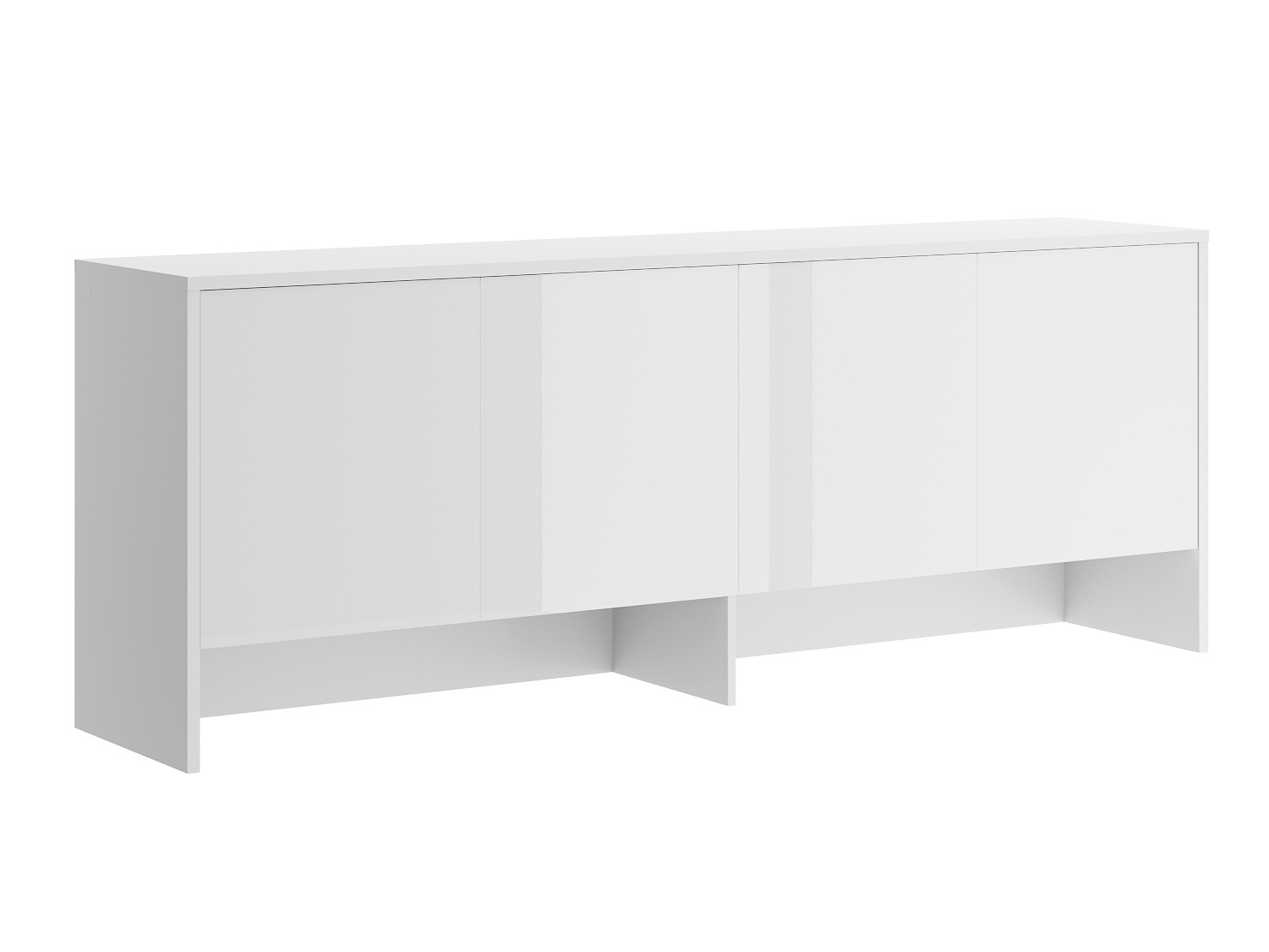 Buffet Concept Pro Lenart IV (Blanc + Blanc brillant)
