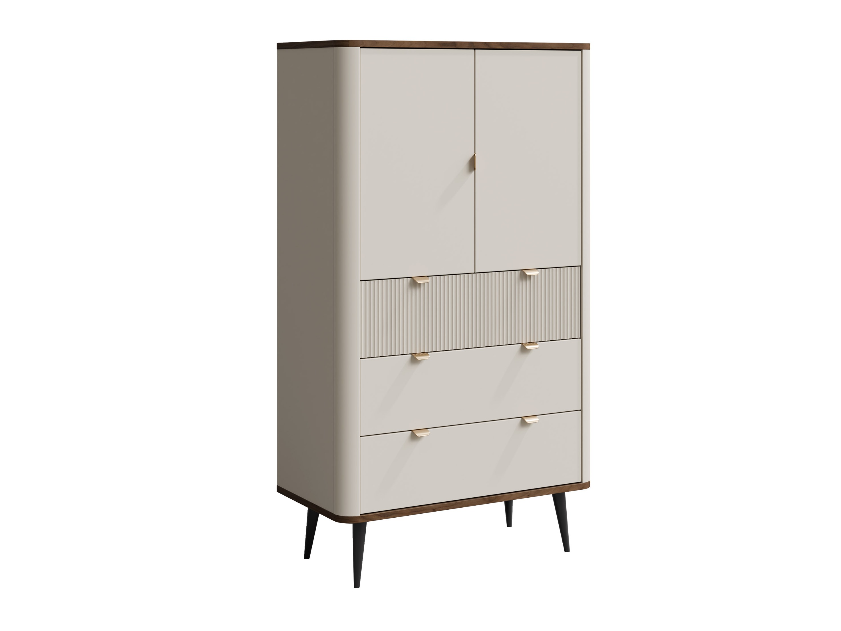 Étagère Lufela 104 (Cachemire + Noyer)